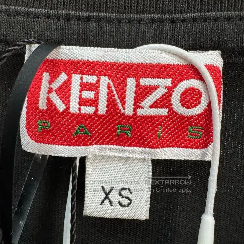 Kenzo KENZO Black Cotton Logo Short Sleeve T-Shirt . Size XS / US 0-2 / IT 36-38 - 5 Thumbnail