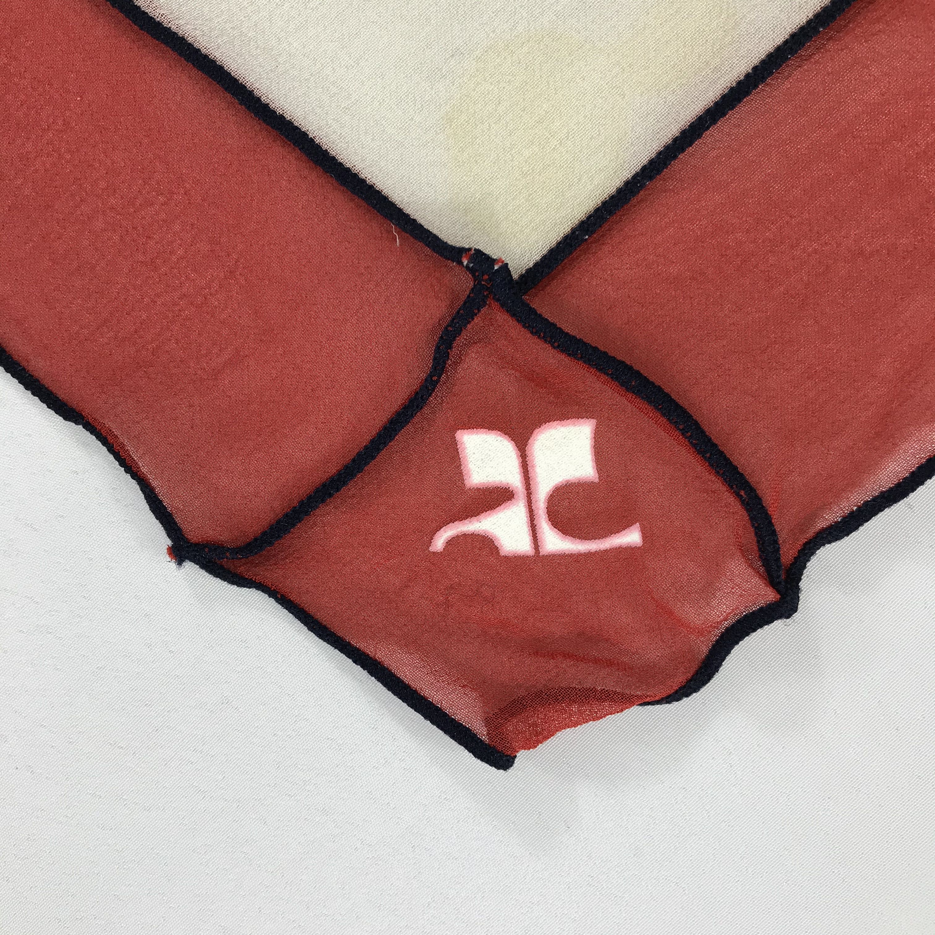 Courreges × Vintage Courreges Bandana / Handkerchief / Neckerchief - S1654 Size ONE SIZE - 3 Thumbnail