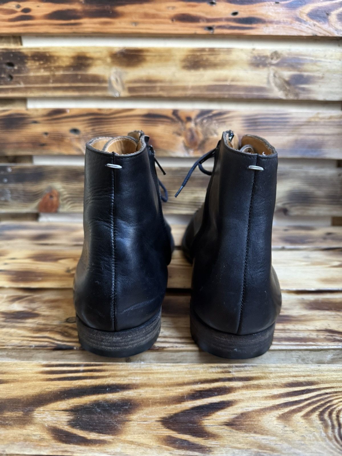 Maison Margiela mesh lace up ankle boots Size US 9.5 / EU 42-43 - 13 Thumbnail