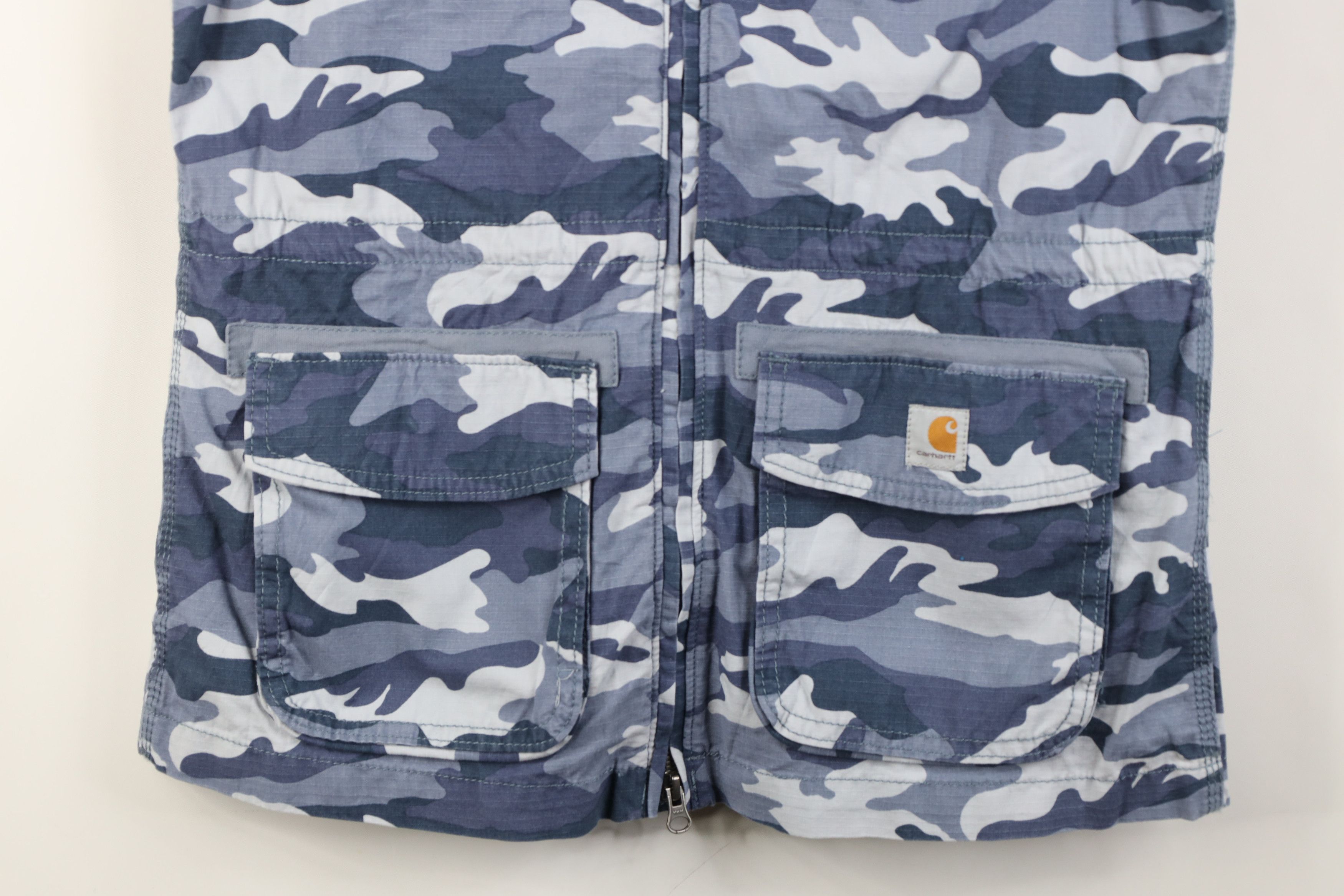 Carhartt Vintage Carhartt Ripstop Camouflage Full Zip Vest Jacket Size S / US 4 / IT 40 - 3 Thumbnail