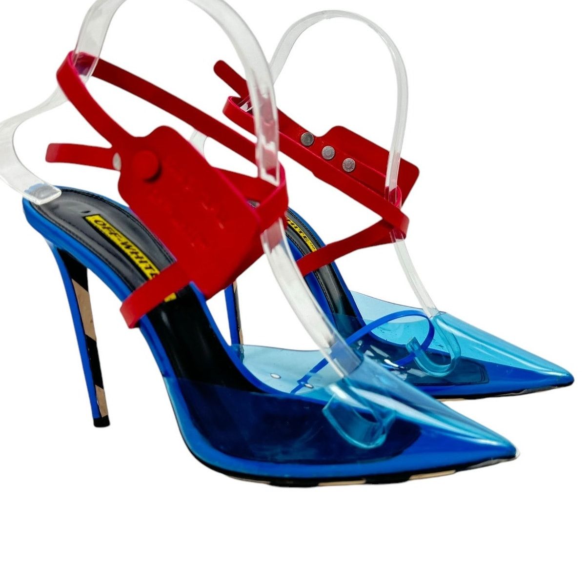 Sandals Off White Zip Tie Mule Off White Pvc Zip Tie Mules