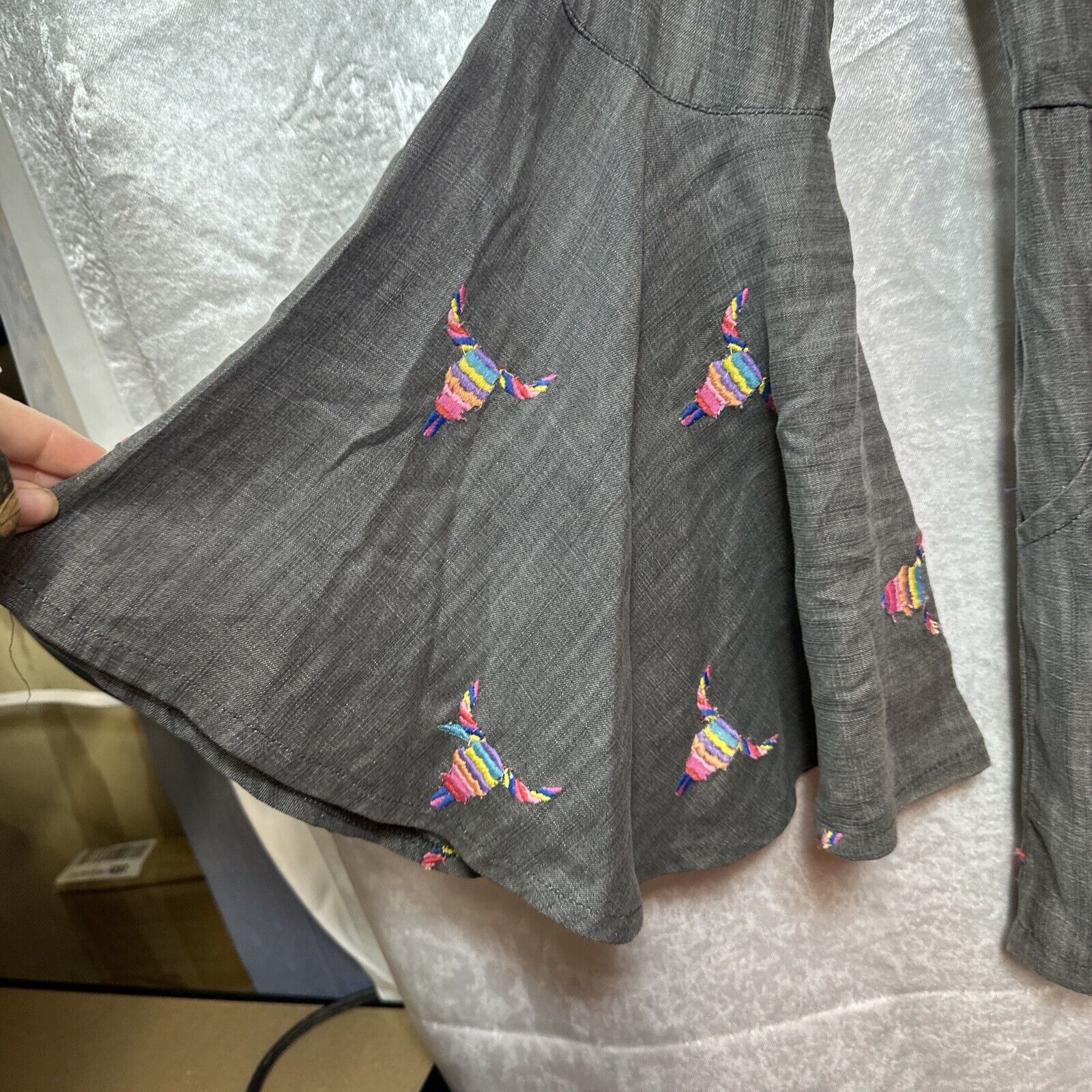 Other Judith March Boho Tencel S Embroidered Festival Cowgirlcore Size 28" / US 6 / IT 42 - 3 Thumbnail