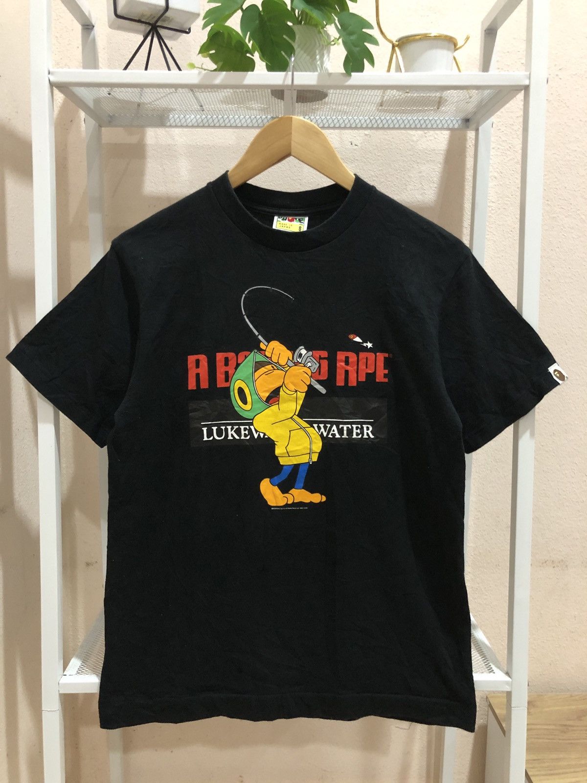Bape 2008 A Bathing Ape Lukewarn Water Fishing Daiwa Tshirts Size US S / EU 44-46 / 1 - 1 Thumbnail