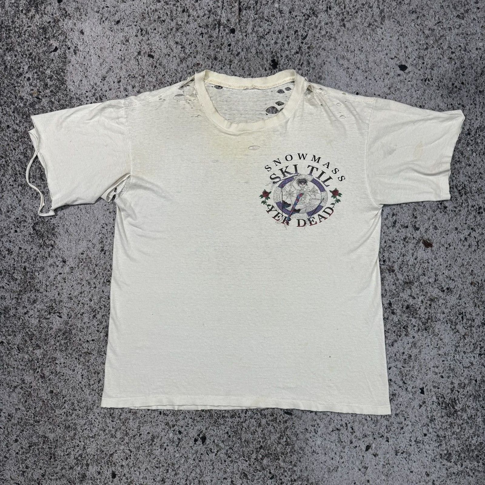 Band Tees Thrashed Faded Distressed Grateful Dead Shirt ERD Grunge Size US XL / EU 56 / 4 - 2 Thumbnail