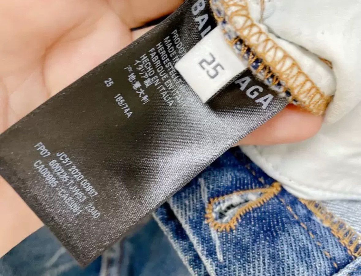 Balenciaga Balenciaga letter jeans2412-Nextarrow Size US 27 - 8 Thumbnail