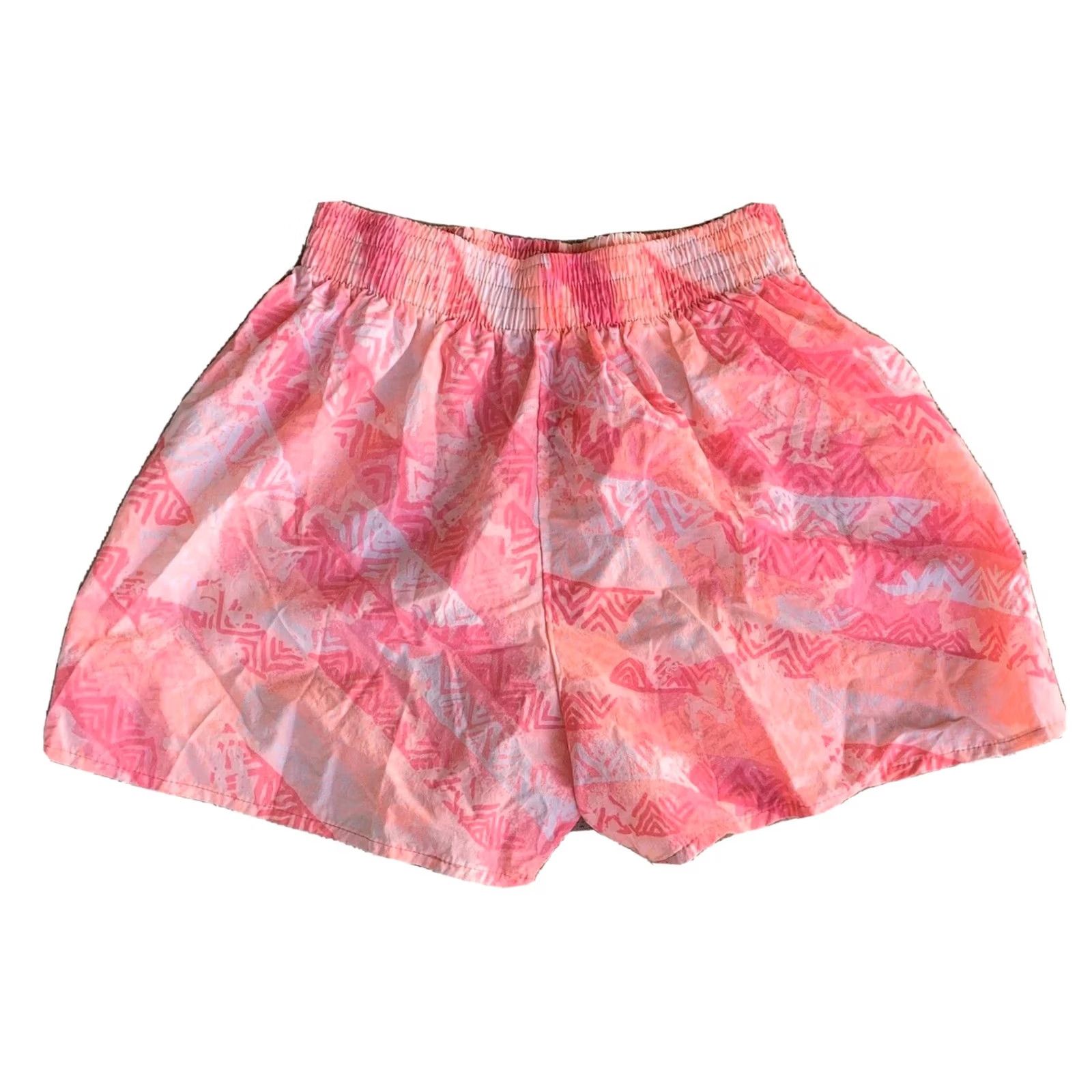 Aldo VINTAGE Italian Club Shorts By Aldo Gianne M Pink Geometric 80s 1980s Made In USA Mens Size 32" / US 10 / IT 46 - 3 Thumbnail