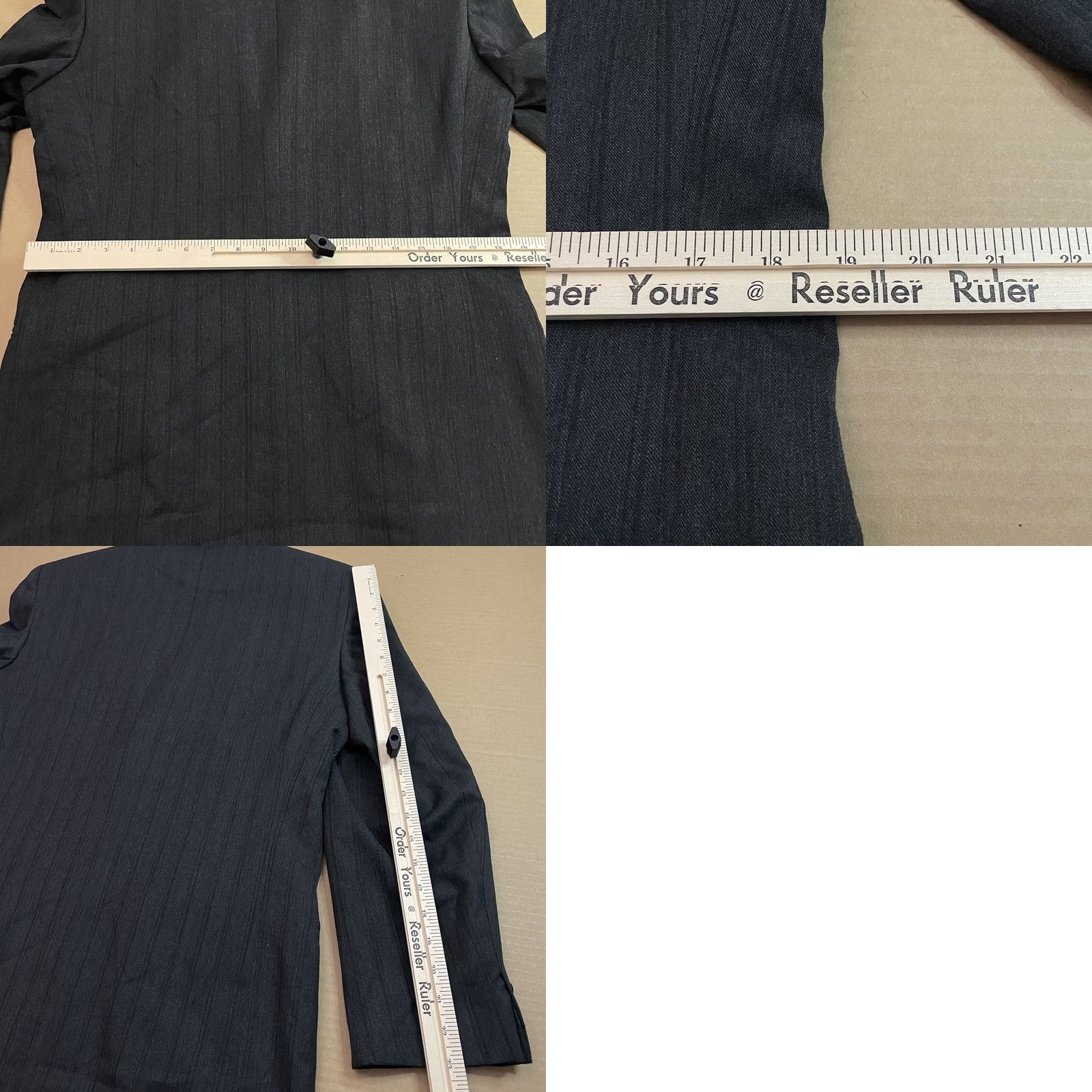 Perry Ellis VINTAGE Perry Ellis Suit Jacket Mens 38 Gray Stripe 2 Button Sport Coat Regular Fit Shirt? Size 38R - 11 Thumbnail