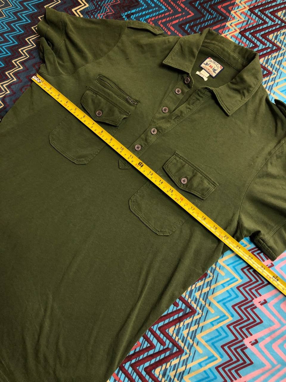 Diesel Streetwear T-Shirt Diesel logo Y2K Vintage green polos Size US L / EU 52-54 / 3 - 7 Thumbnail