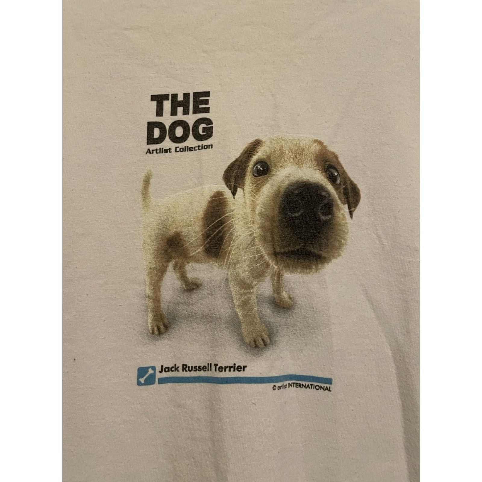 Gildan VINTAGE Gildan Heavy Cotton T-Shirt Dog Theme White 2XL Mens Size US XXL / EU 58 / 5 - 2 Thumbnail