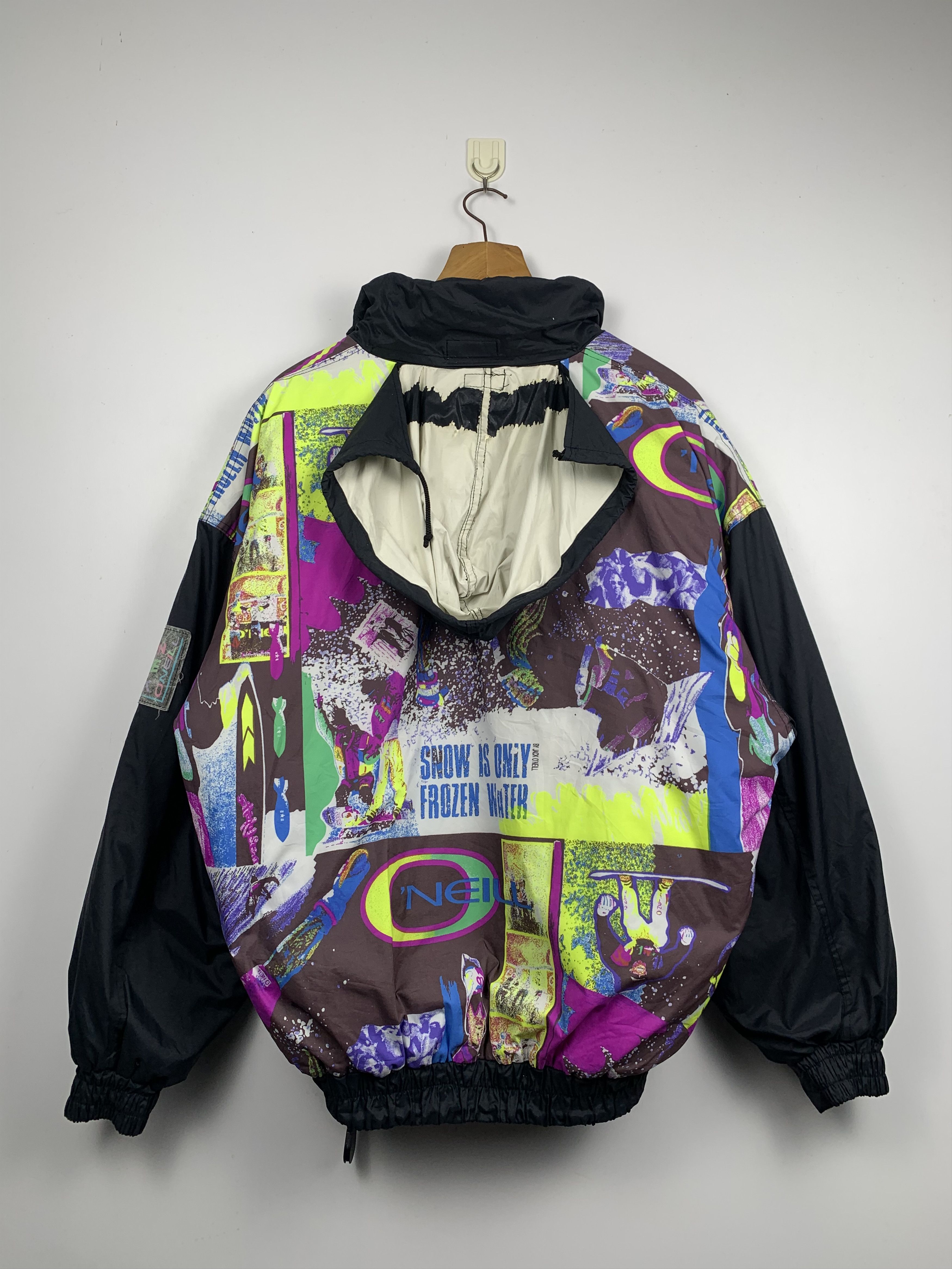 O'Neill Vintage 90s Oneill Frozen Wave Bomber Ski Jacket Size US M / EU 48-50 / 2 - 3 Thumbnail