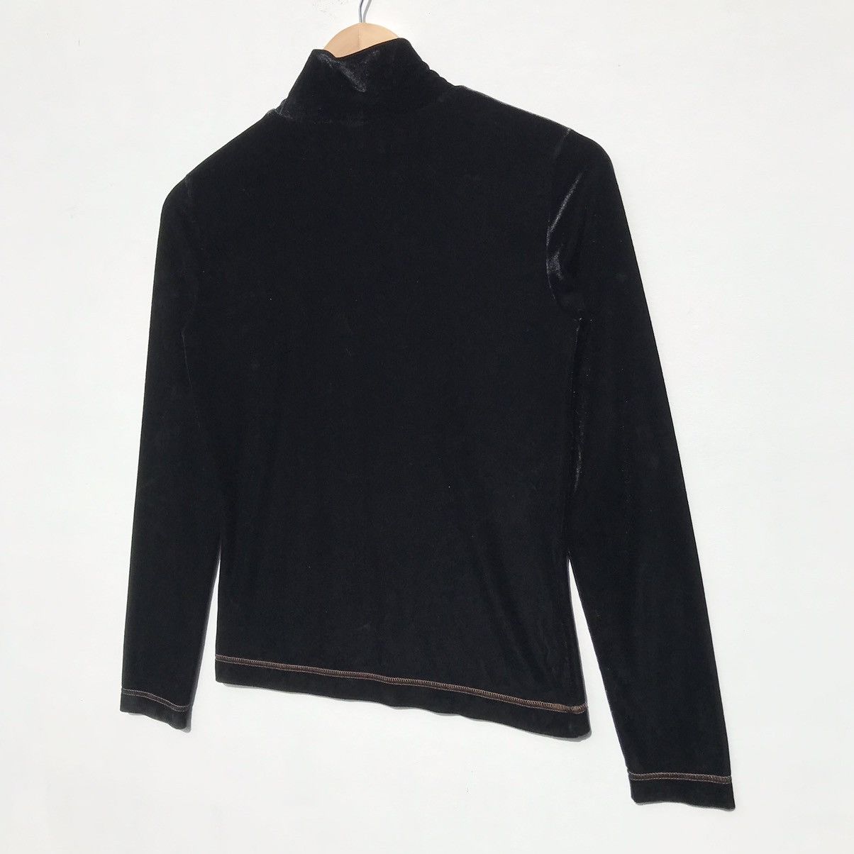 Fendi Vintage Fendi Velvet Shirt Spellout Embroidery Fendi Luxury Size S / US 4 / IT 40 - 4 Thumbnail