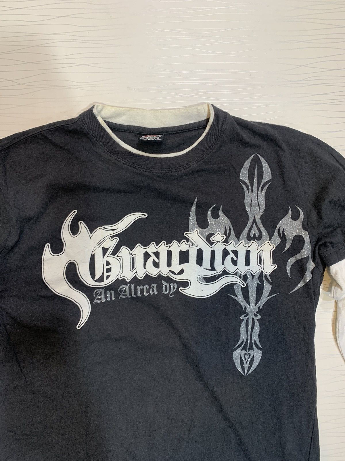 Japanese Brand Guardian Gothic Flame Layered Long Sleeve Tee Size US L / EU 52-54 / 3 - 2 Thumbnail