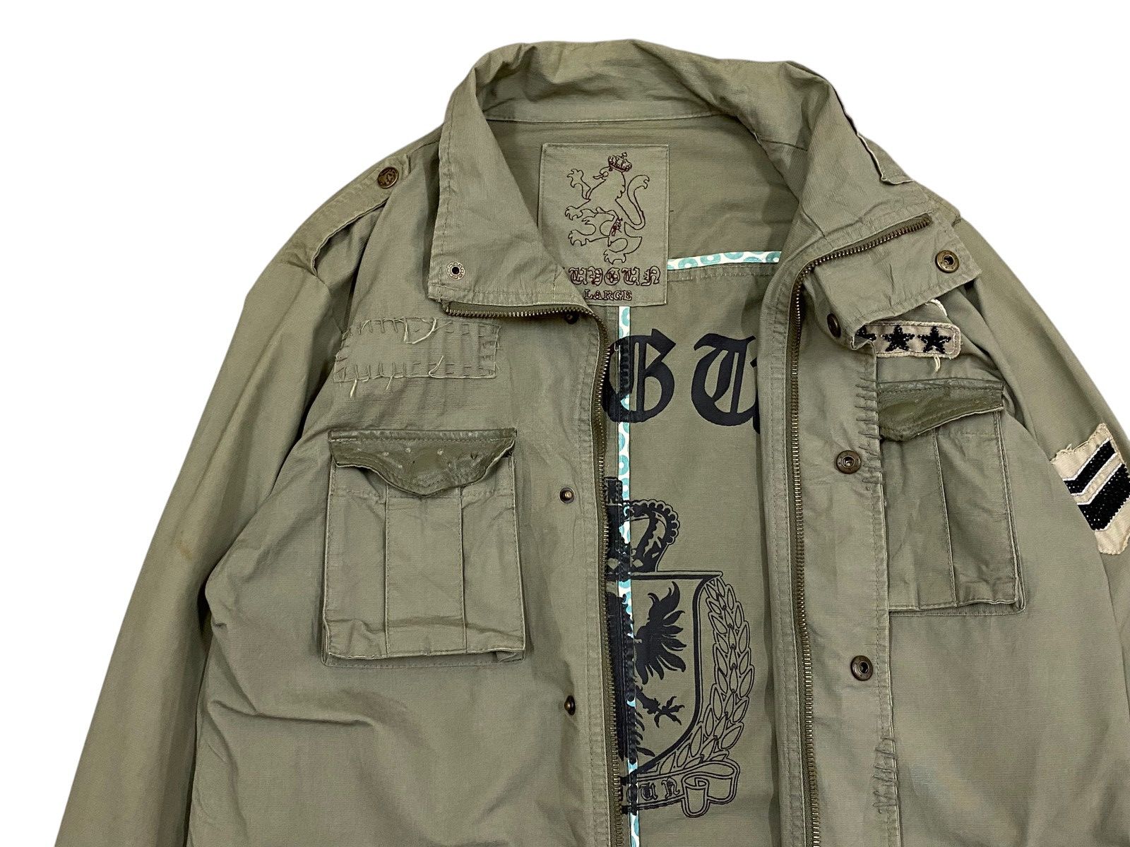 Vintage Vtg Jacket Military Style Size US L / EU 52-54 / 3 - 3 Thumbnail