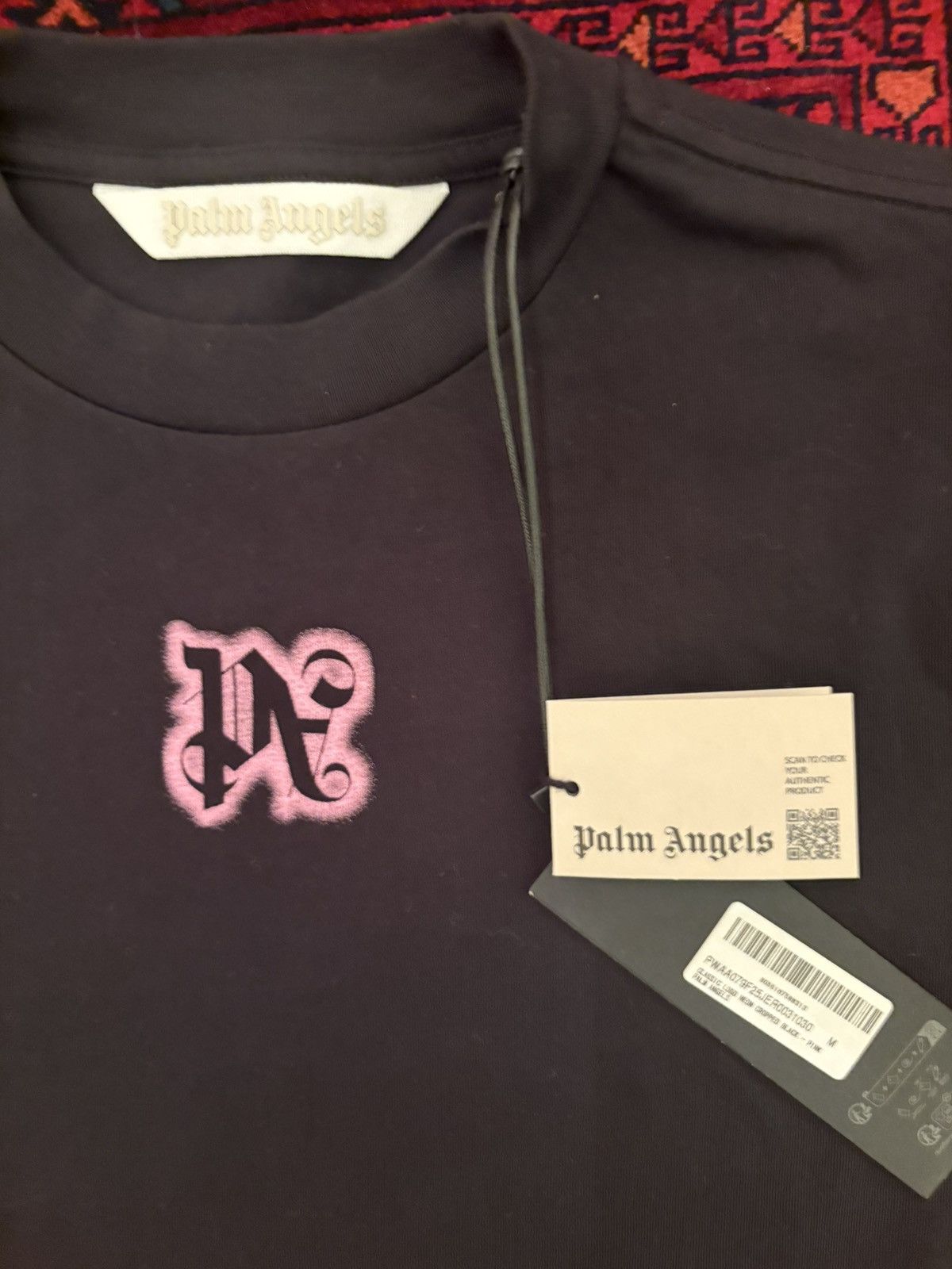 Womens Palm Angels Oversized Neon T Shirt