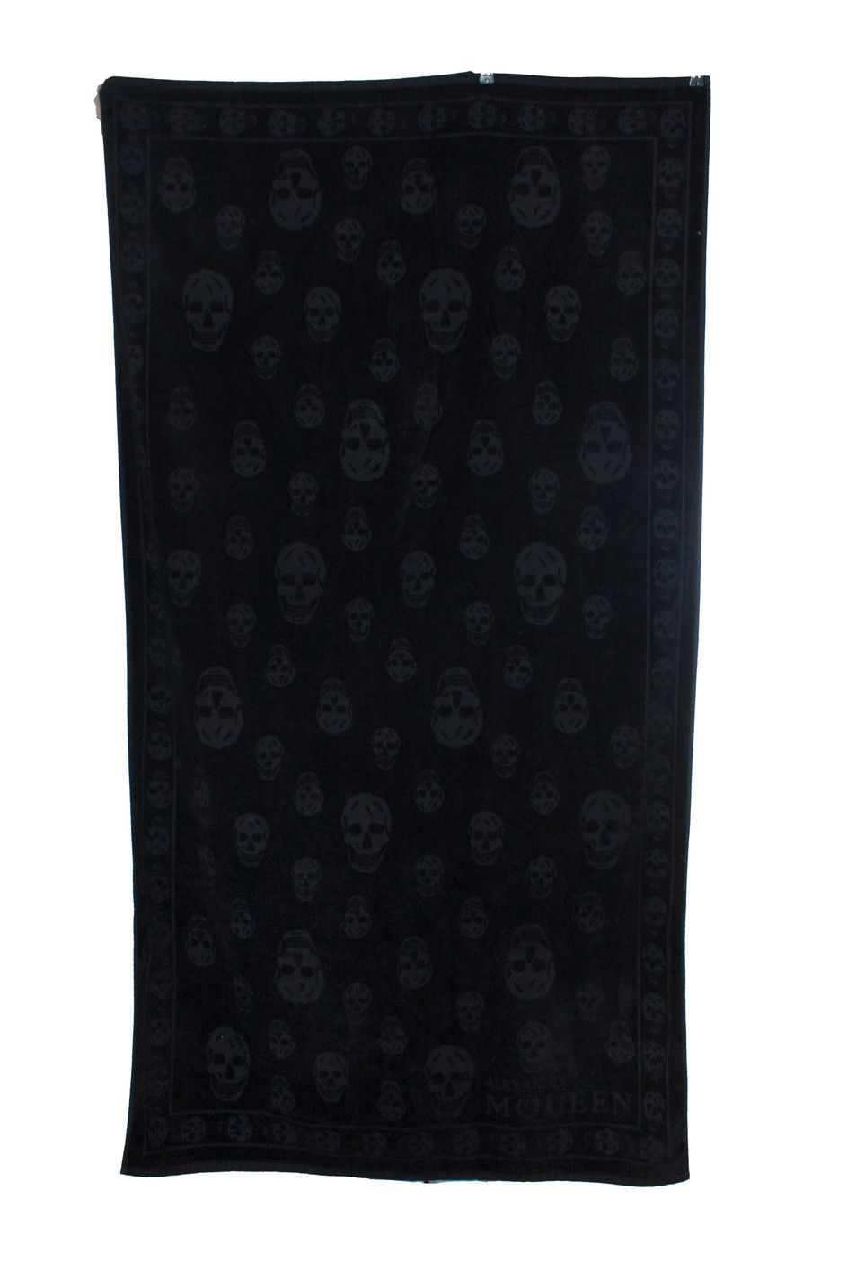 Alexander McQueen Alexander McQueen, Skull beach towel in black Size US 39 - 1 Thumbnail