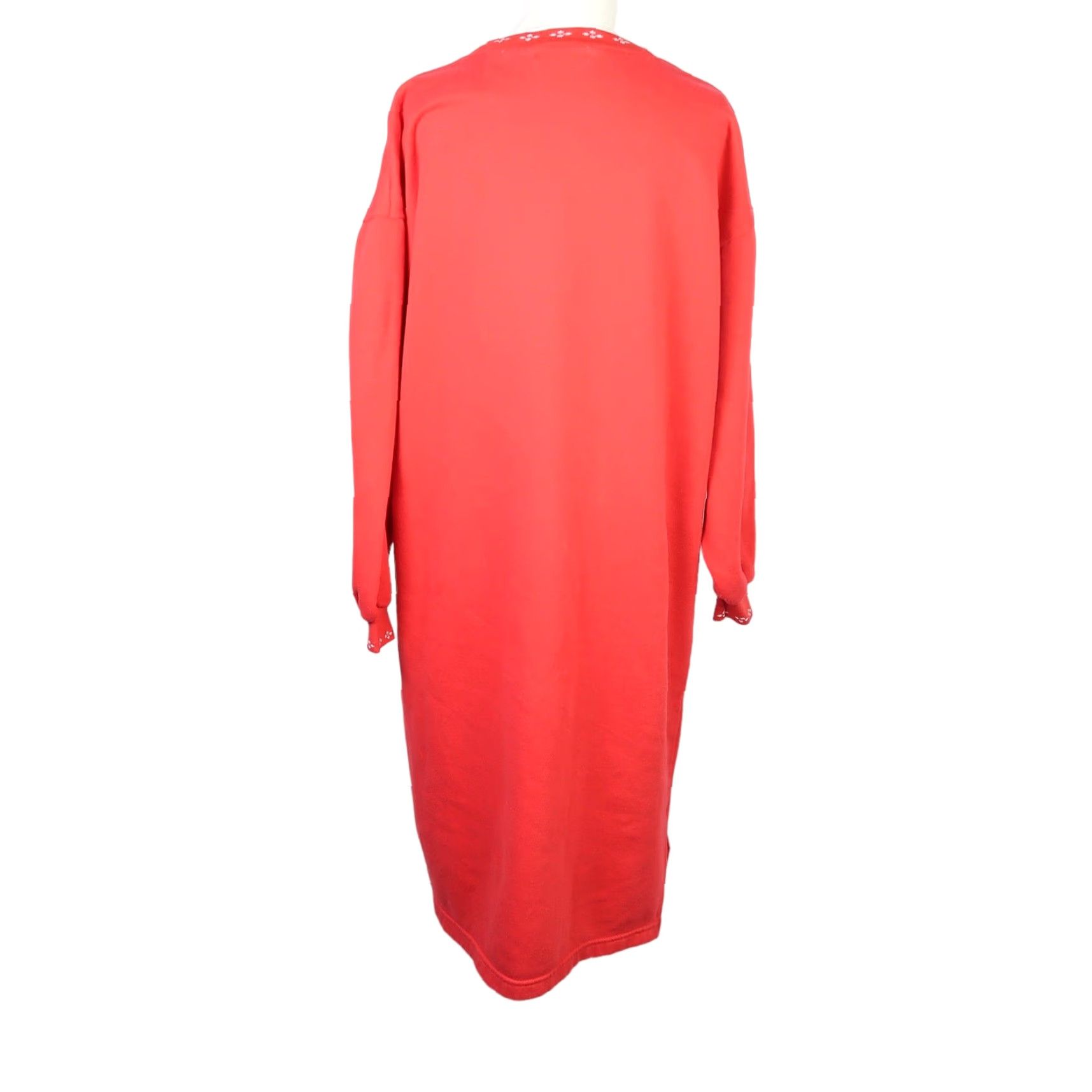 Vintage VINTAGE 90s Red Holiday Teddy Bear Sweatshirt Nightgown Dress S Women Long Sleeve Christmas Cotton Robinson's Size S / US 4 / IT 40 - 4 Thumbnail