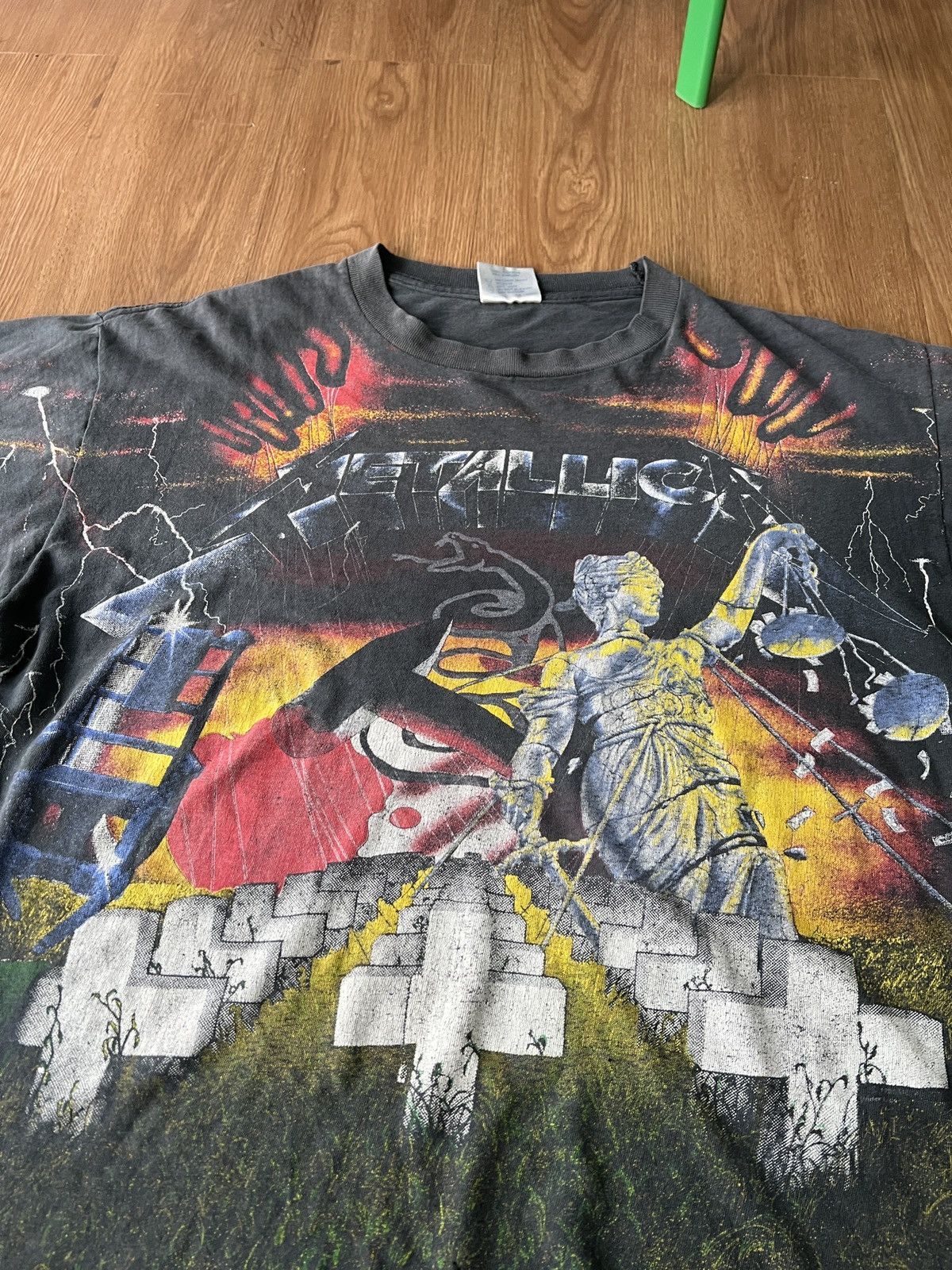 Metallica Vintage 90’s Metallica boxy 1991 All Over Print AOP rare tee Size US XL / EU 56 / 4 - 13 Thumbnail