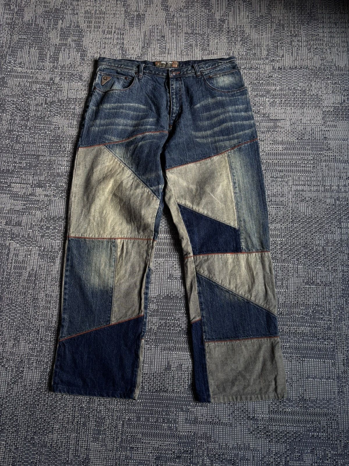 Akademiks Vintage Akademiks Reconstructed Patchwork Denim Y2K Fit Size US 38 / EU 54 - 7 Thumbnail