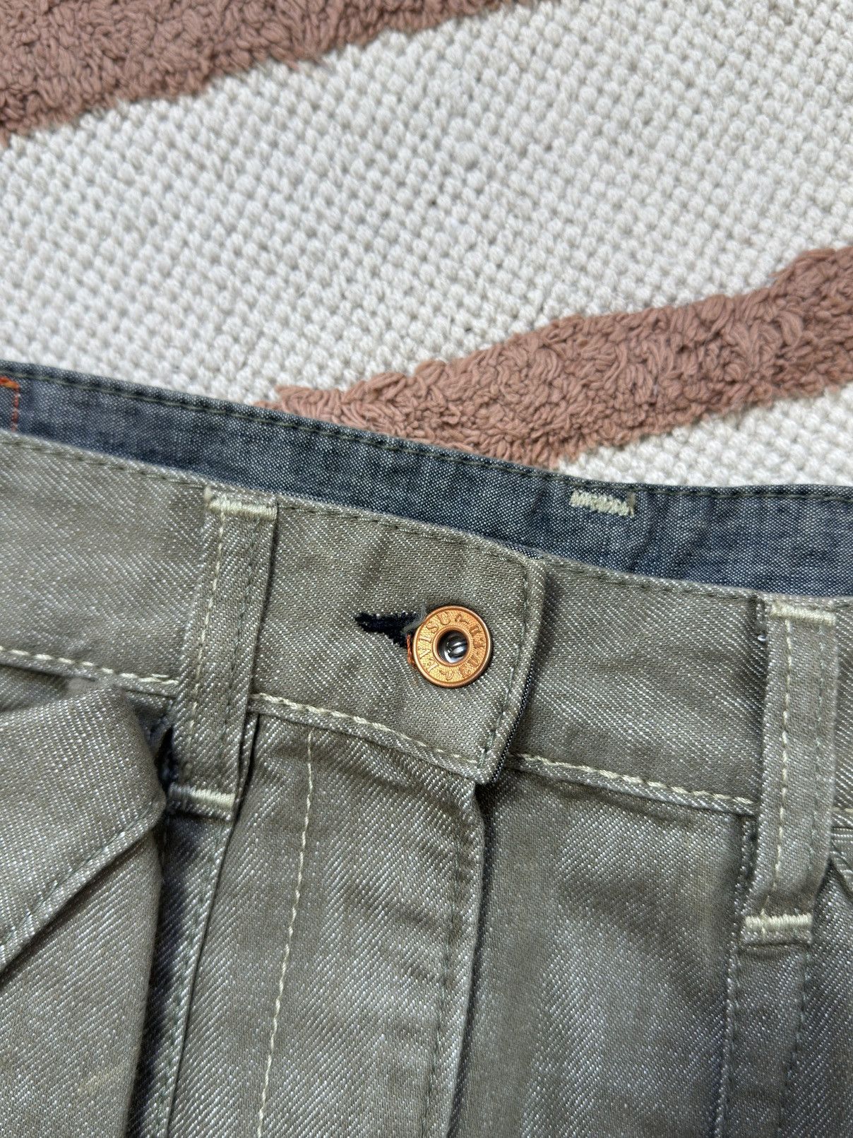 Evisu VINTAGE EVISU RARE JEANS PLATED MIDI SKIRT Size 28" / US 6 / IT 42 - 5 Thumbnail