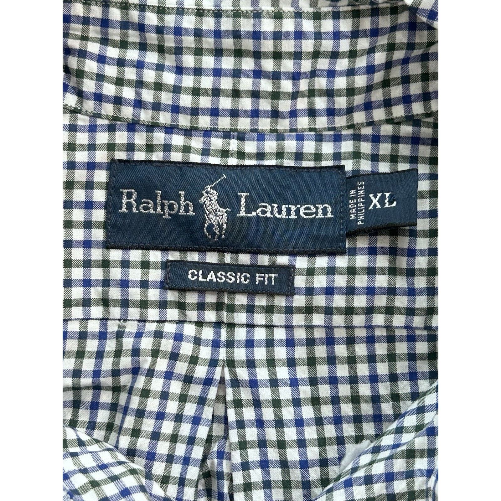 Ralph Lauren ralph lauren classic fit button down XL Blue Black Plaid Size US XL / EU 56 / 4 - 6 Thumbnail