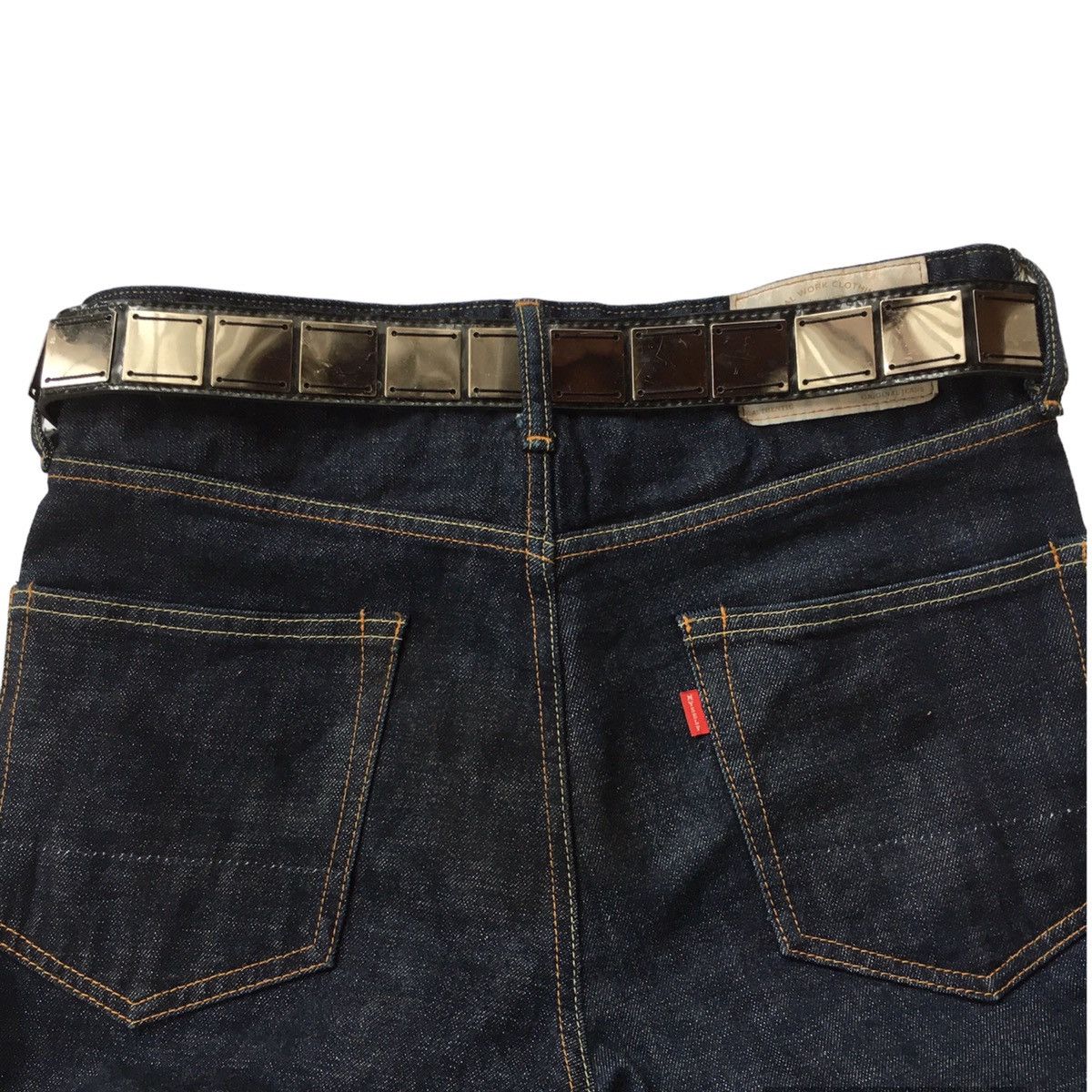If Six Was Nine × Japanese Brand × Le Grande Bleu (L.G.B.) Black glossy square plate belt Size ONE SIZE - 3 Thumbnail