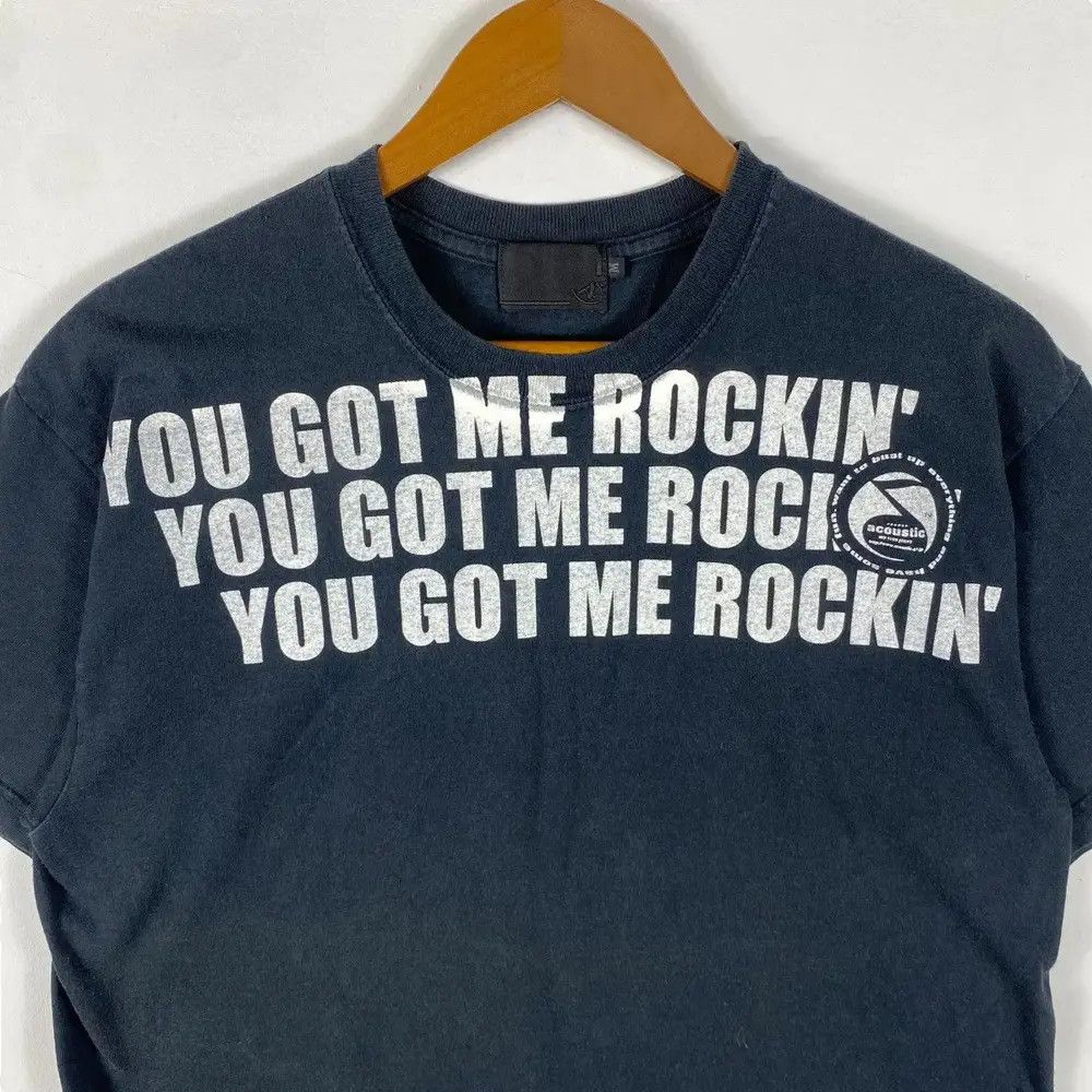 Japanese Brand ACOUSTIC JAPAN You Got Me Rockin' Graphic Tee Medium Size Size US M / EU 48-50 / 2 - 2 Thumbnail