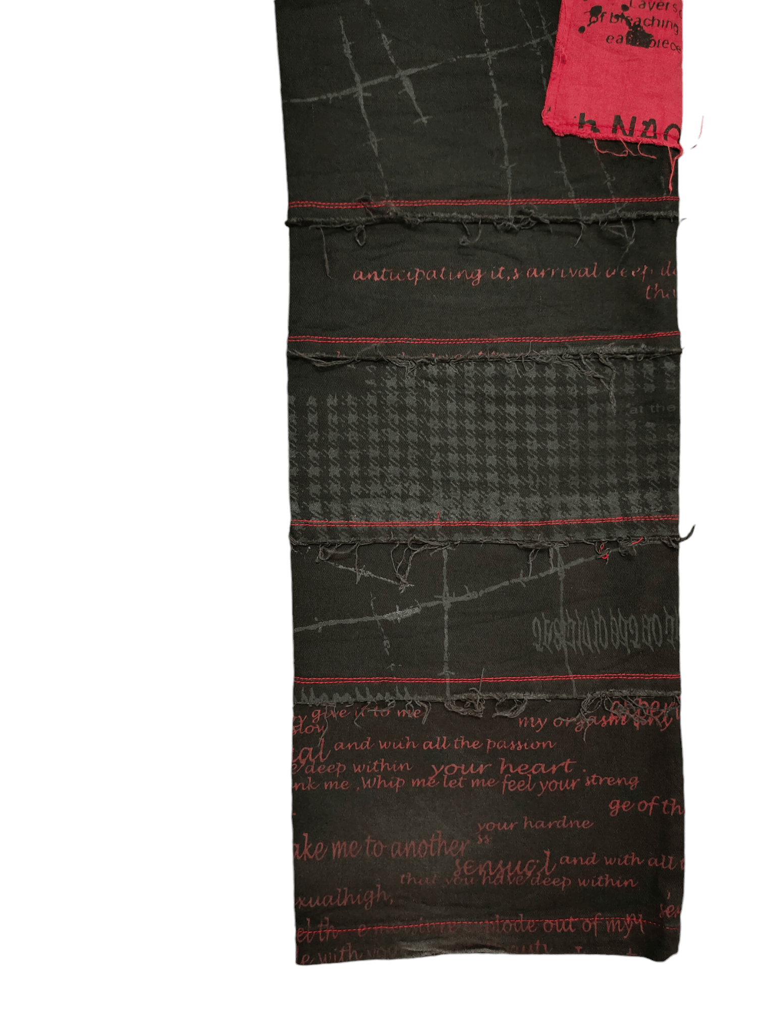 Seditionaries Vintage Y2k H.Anarchy Punk Poem Parches Zipper Hagi Pants Size US 28 / EU 44 - 14 Thumbnail