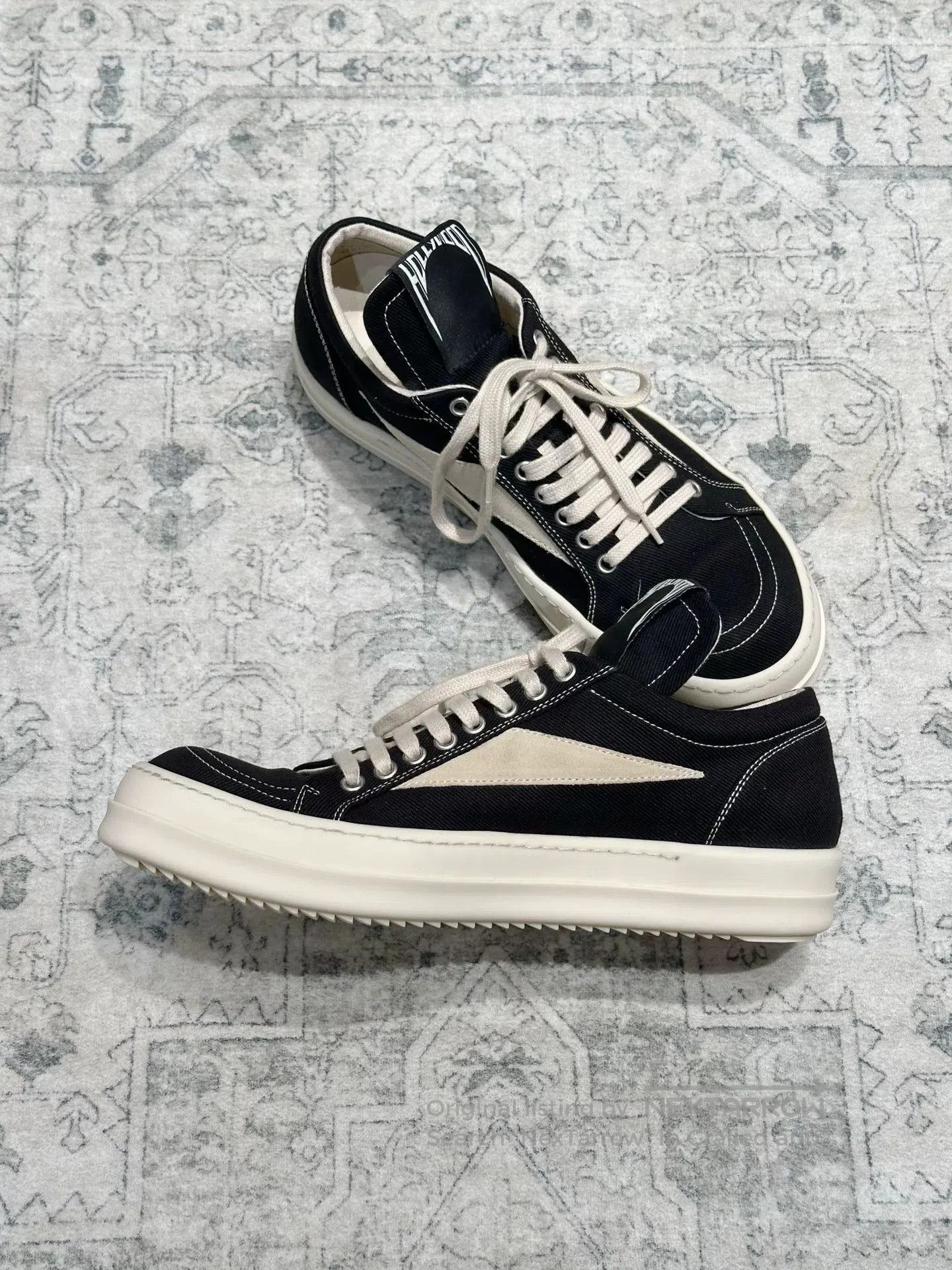 Rick Owens Drkshdw Rick Owens DRKSHDW Canvas Sneakers. Size US 9 / EU 42 - 5 Thumbnail