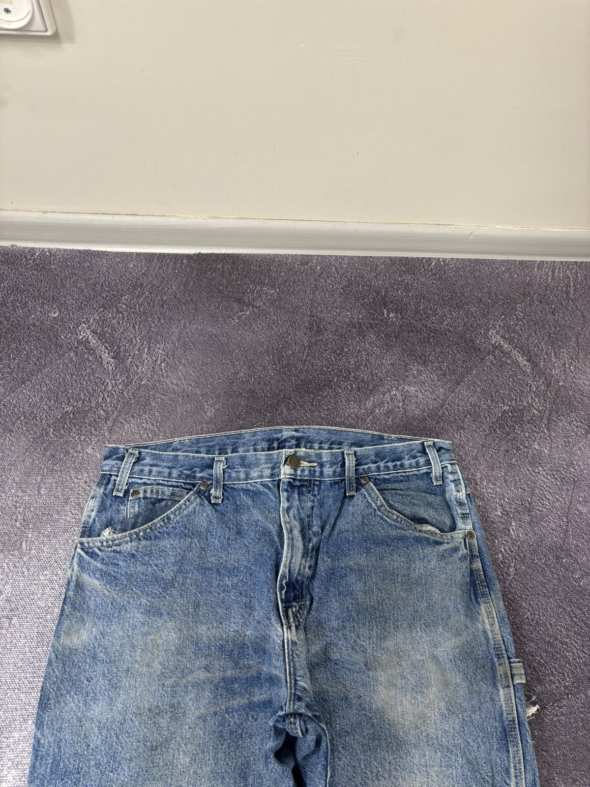 Dickies Vintage Dickies Faded Blue Denim Work Hype Baggy Jeans Size US 36 / EU 52 - 13 Thumbnail