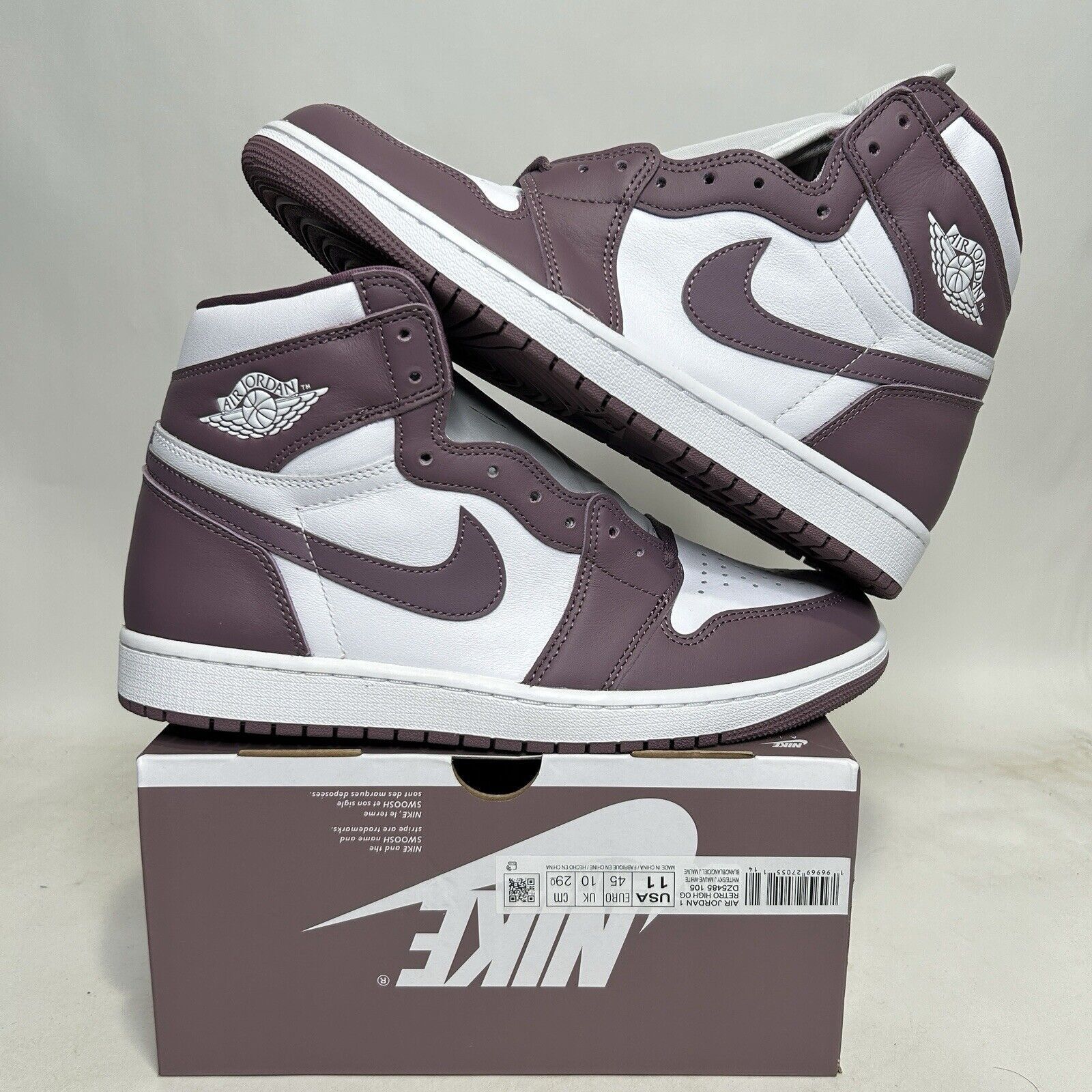 Nike Nike Air Jordan 1 Retro High OG “Mauve” 2024 Size US 11 / EU 44 - 1 Thumbnail