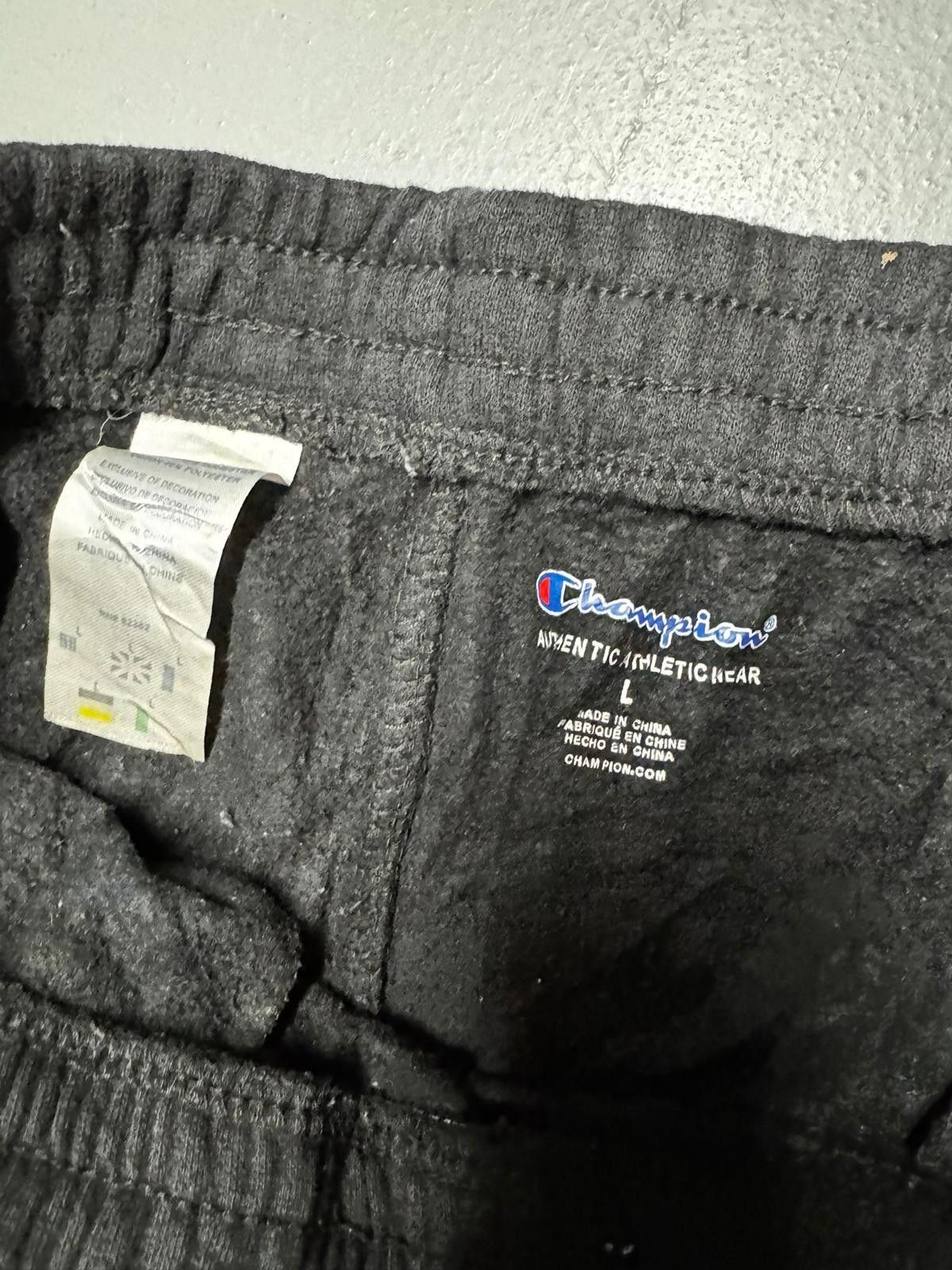 Champion Champion Black Athletic Joggers with Logo Size US 26 / EU 42 - 4 Thumbnail