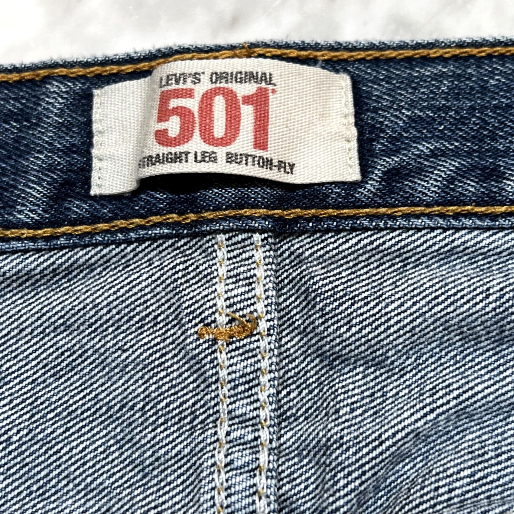 Levi's LEVIS 501 Original Straight Leg Jeans Men Button Fly 38x30 Measure 36x29 Size US 38 / EU 54 - 7 Thumbnail