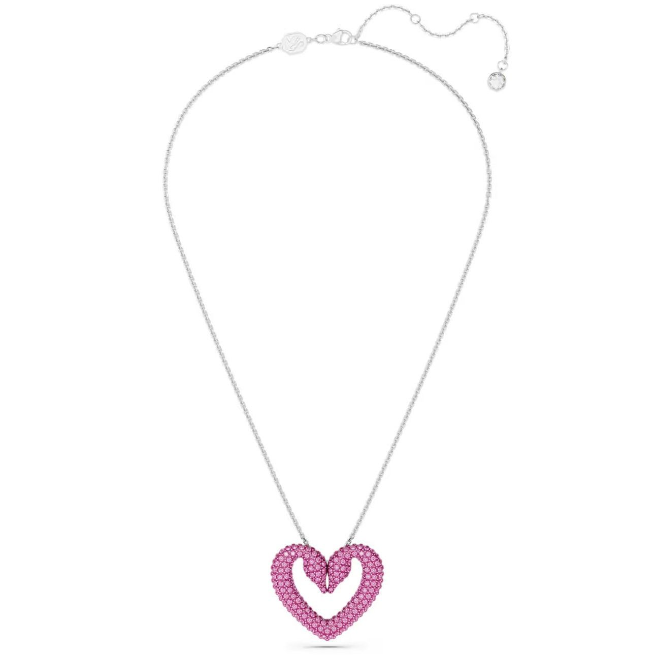 Swarovski Swarovski Sublima Pendant Purple Swan Heart, Large, Necklace Size ONE SIZE - 2 Thumbnail