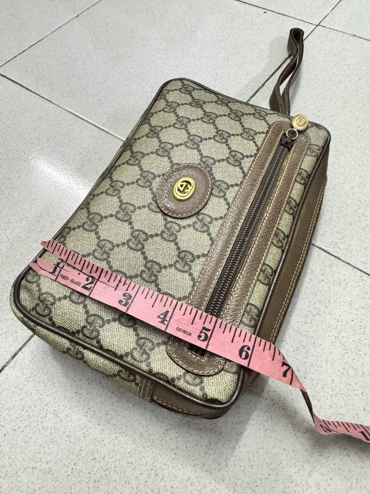 Gucci VINTAGE GUCCI FULL MONOGRAM CLUTCH BAG Size ONE SIZE - 4 Thumbnail