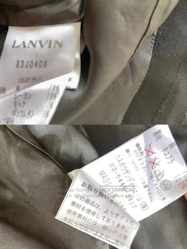 Lanvin Lanvin Cotton Blend Striped Cardigan in Dark Green . Size M / US 6-8 / IT 42-44 - 9 Thumbnail