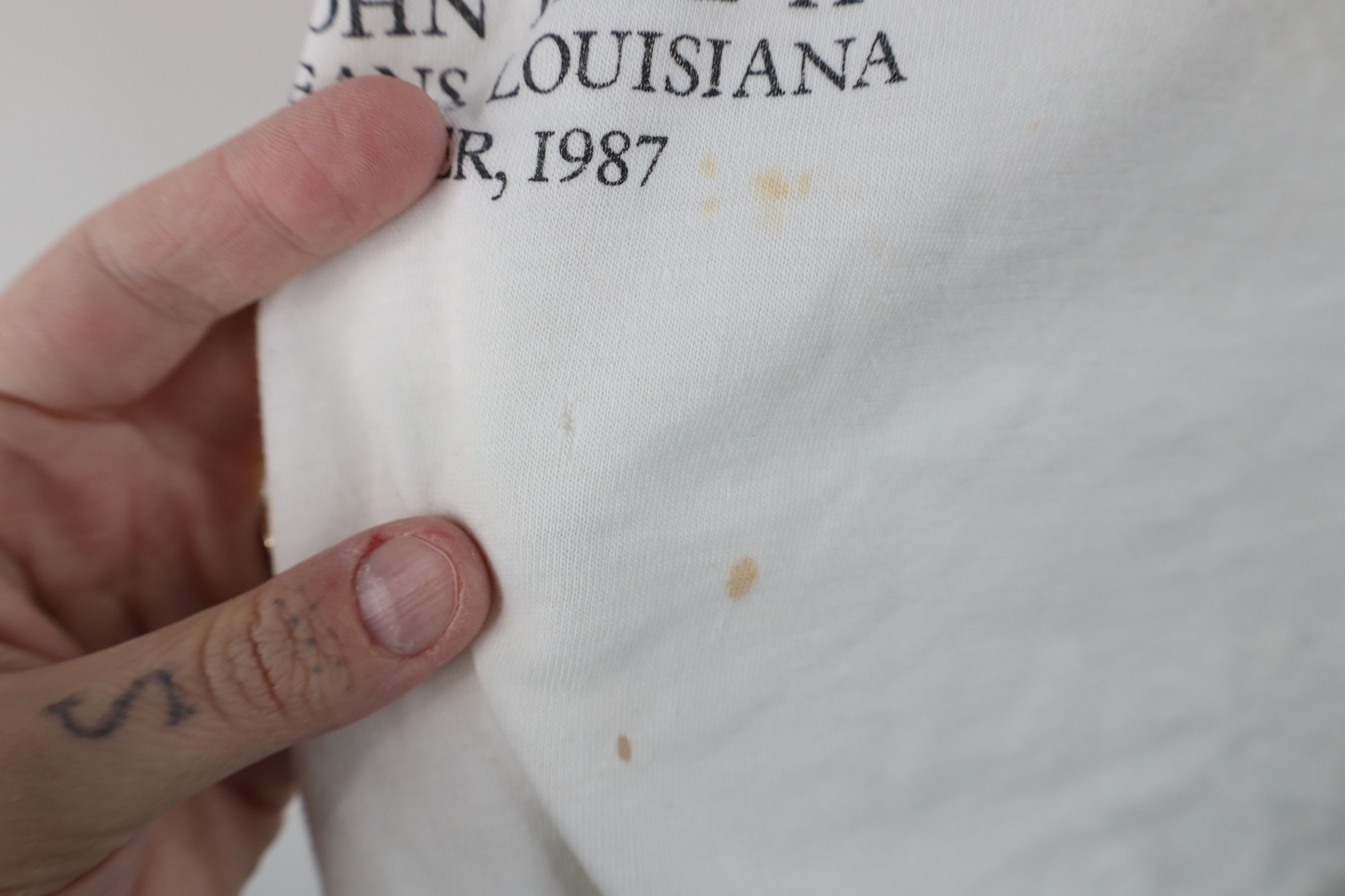 Vintage Vintage 80s Paul II Catholic Christian T-Shirt White USA Size M / US 6-8 / IT 42-44 - 7 Thumbnail