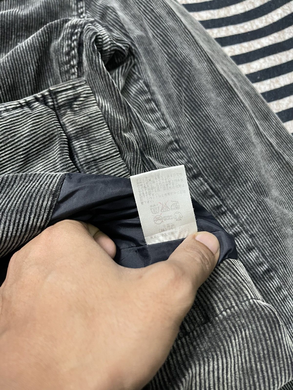 291295=Homme 2000s 291295 HOMME DOUBLE BREAST CORDUROY JACKET Size US M / EU 48-50 / 2 - 10 Thumbnail