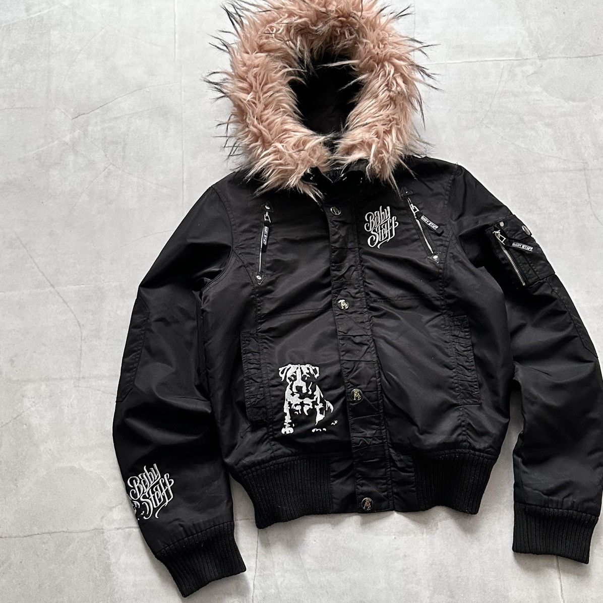 Hysteric Glamour × Undercover Punk Crop Bomber Jacket Fur LGB If Six Was Nine Vibe Size M / US 6-8 / IT 42-44 - 2 Thumbnail