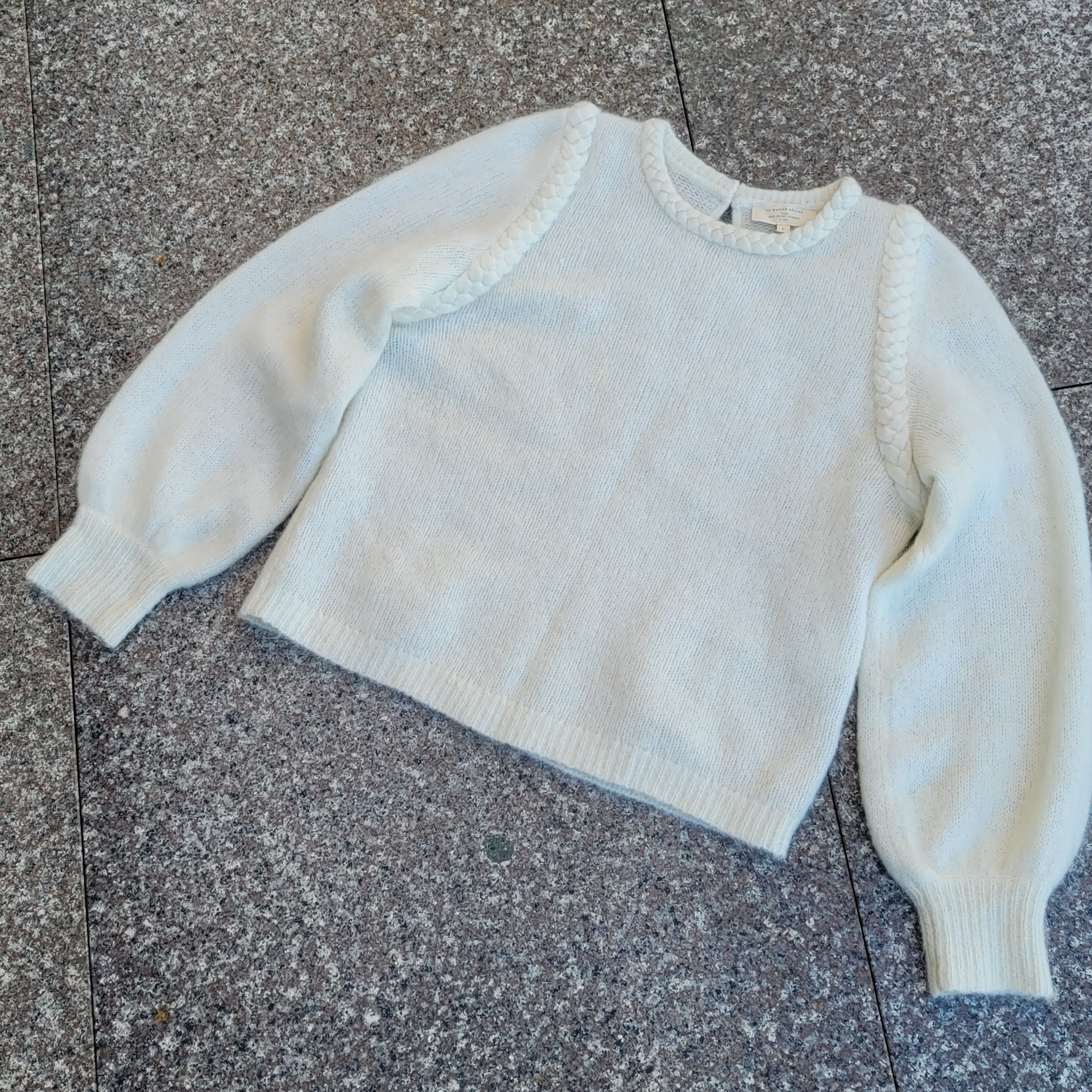 Sezane Sezane Annita sweater cream color Size L / US 10 / IT 46 - 1 Thumbnail
