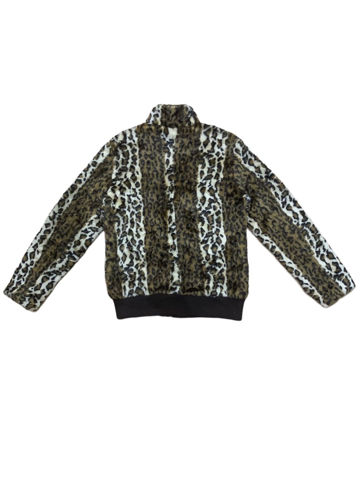 If Six Was Nine × Japanese Brand × Le Grande Bleu (L.G.B.) Vintage Rapua Apollo Fiber Leopord Fleece Fur Jacket Size US M / EU 48-50 / 2 - 2 Thumbnail