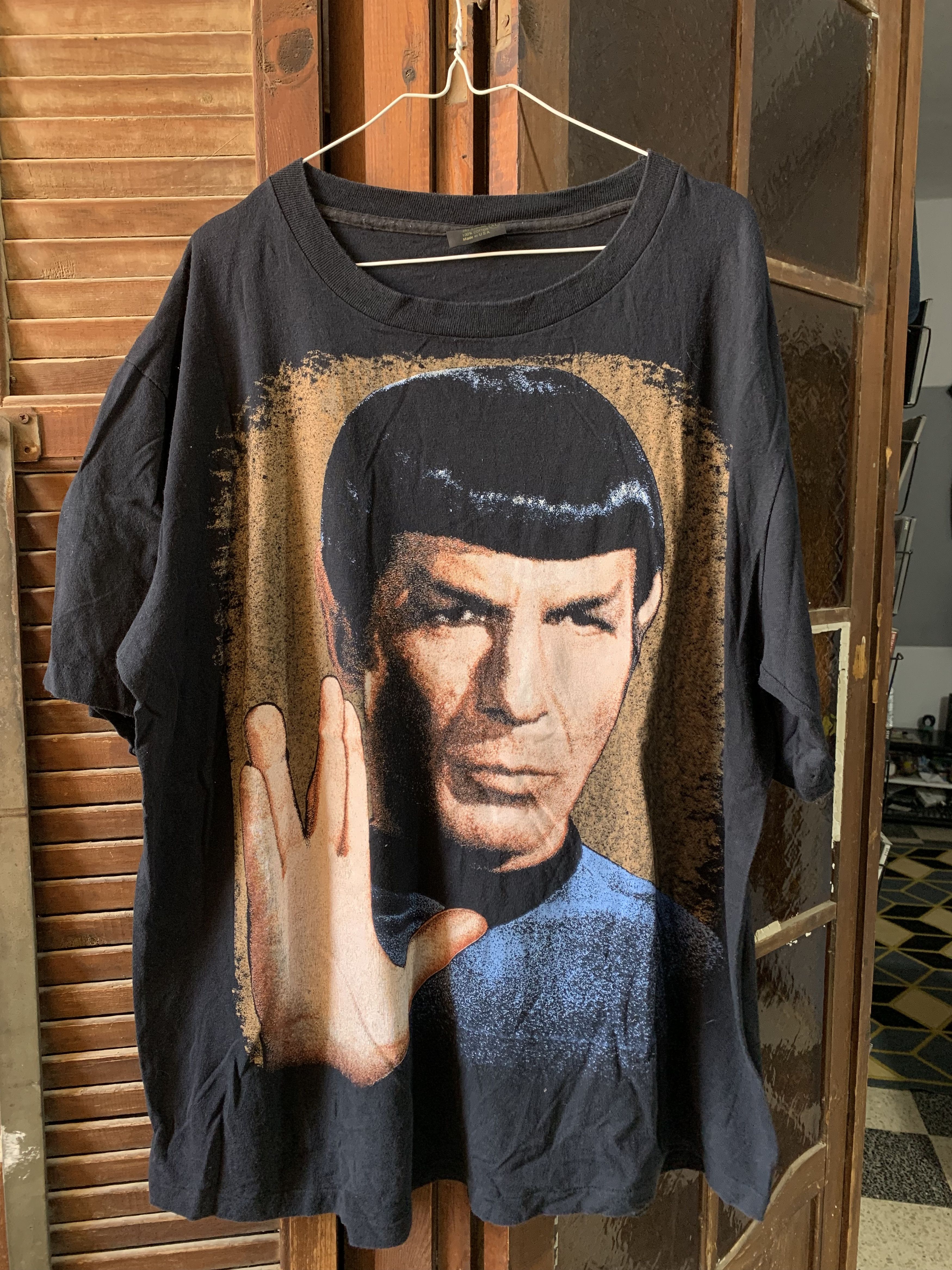 Vintage Movie.Sci-Fi Fantasy.Vintage 1991 Star Trek Spock Single S Size US XL / EU 56 / 4 - 1 Thumbnail