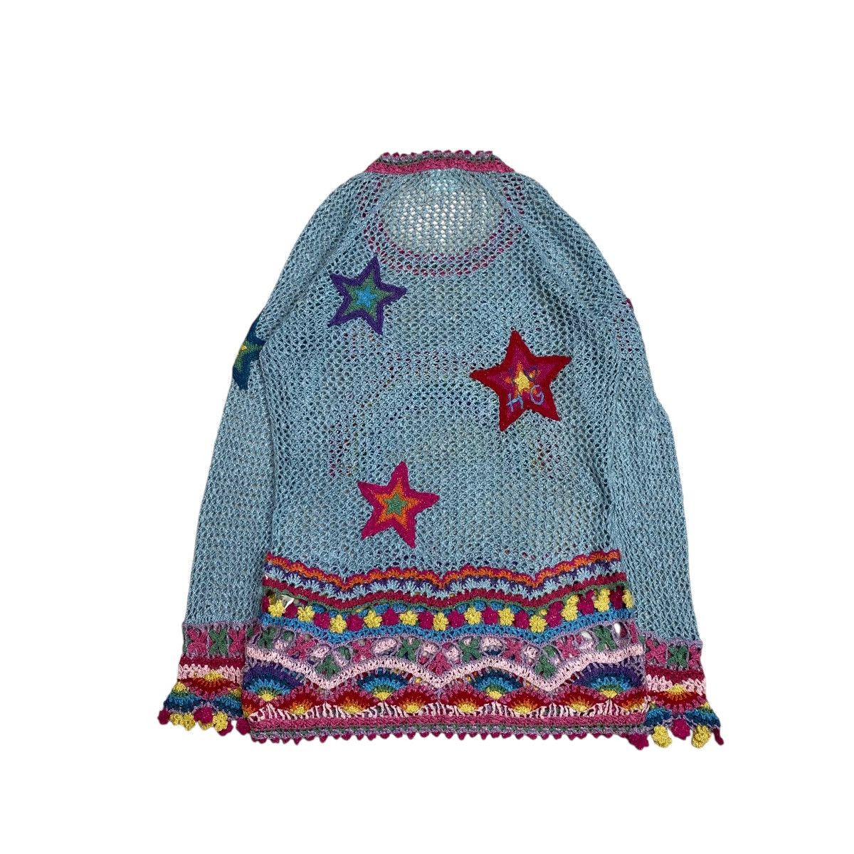 Hysteric Glamour Extremely Rare Hysteric Glamour Crochet Rainbow Knit Sweater Size S / US 4 / IT 40 - 8 Thumbnail