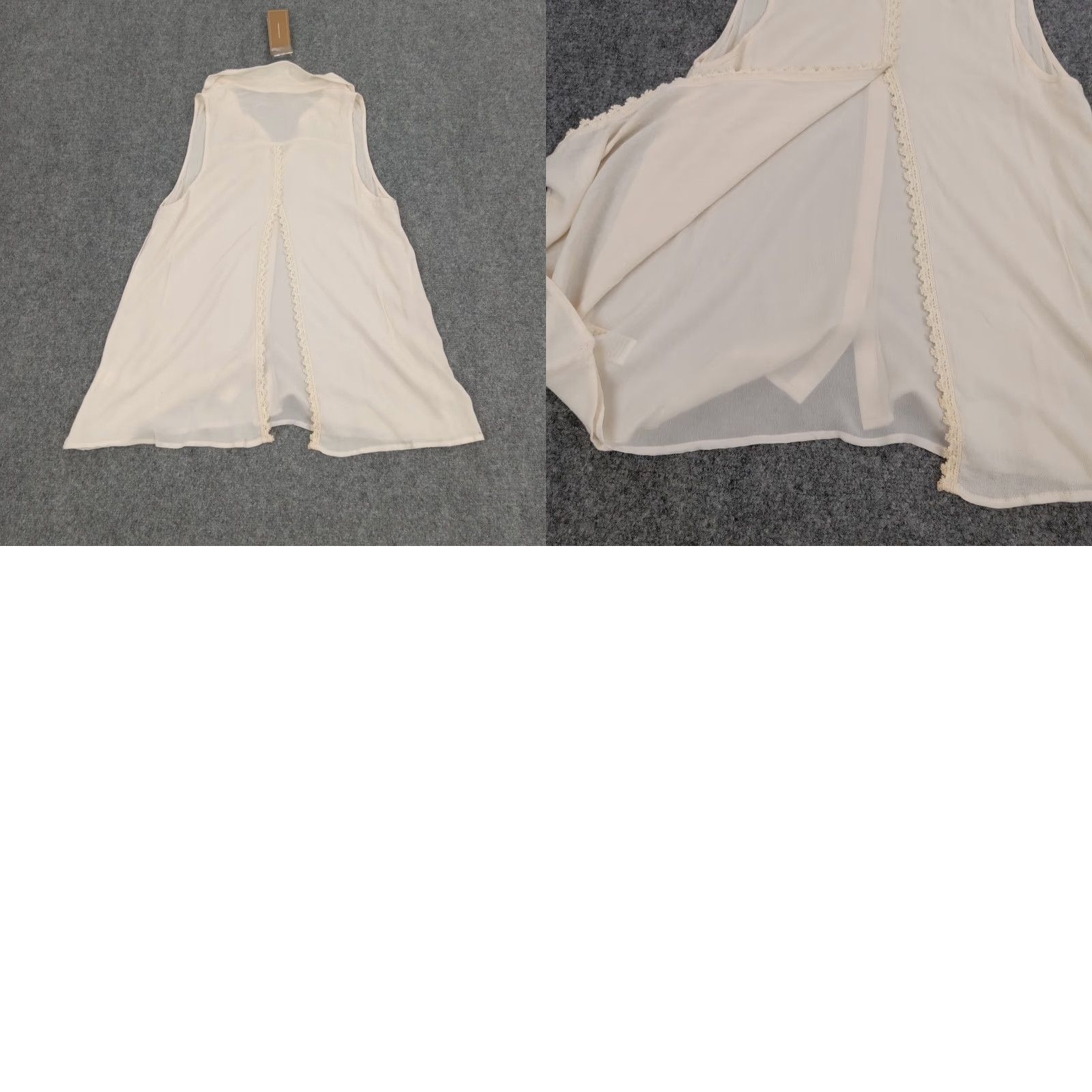 Pinko Moonlight Pink Semi Sheer Sleeveless Button Up Top Womens Medium Size M / US 6-8 / IT 42-44 - 8 Thumbnail