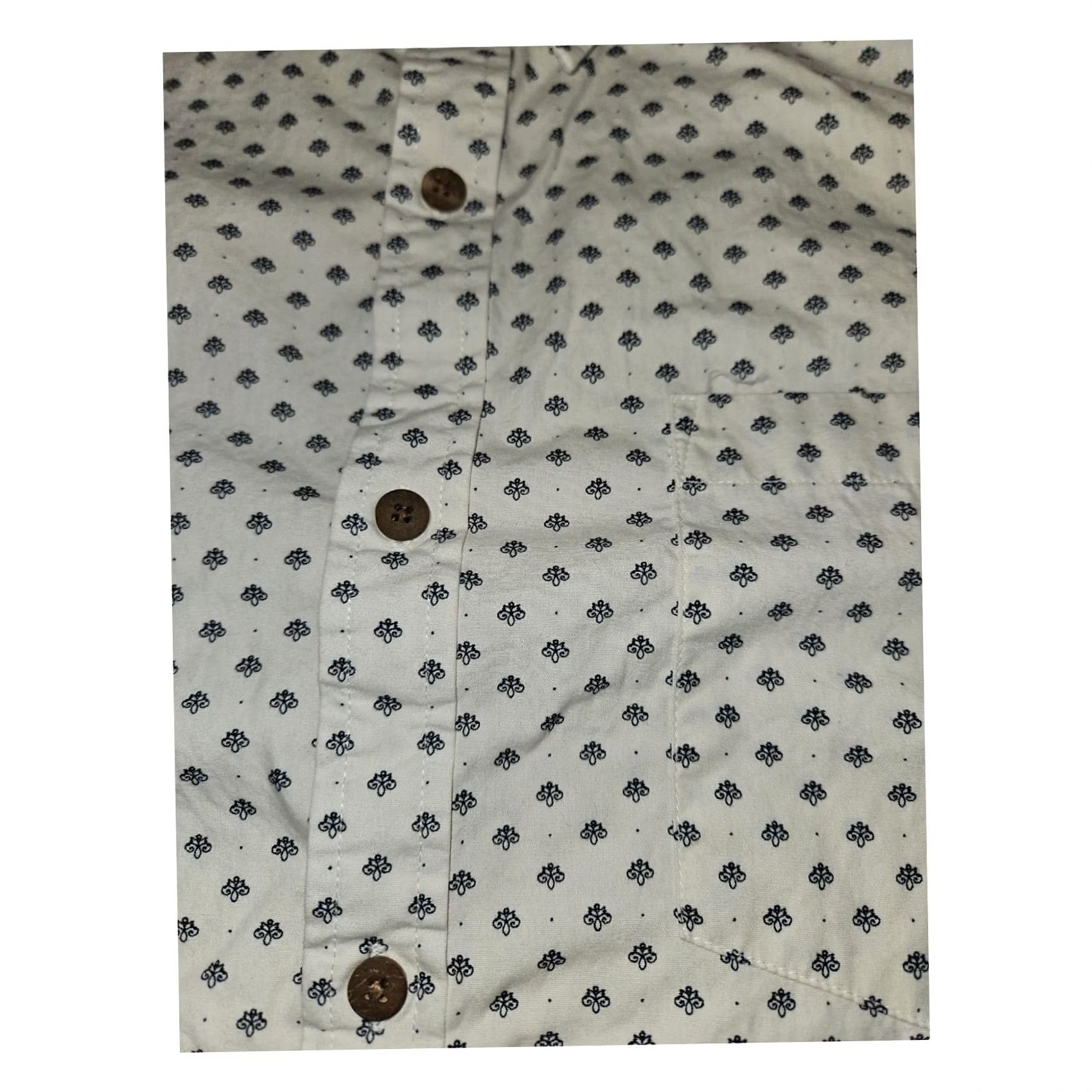 Vintage Cactus Button-Up Shirt Short Sleeve Men XL White AOP Casual Preppy City Shirt Size US XL / EU 56 / 4 - 5 Thumbnail