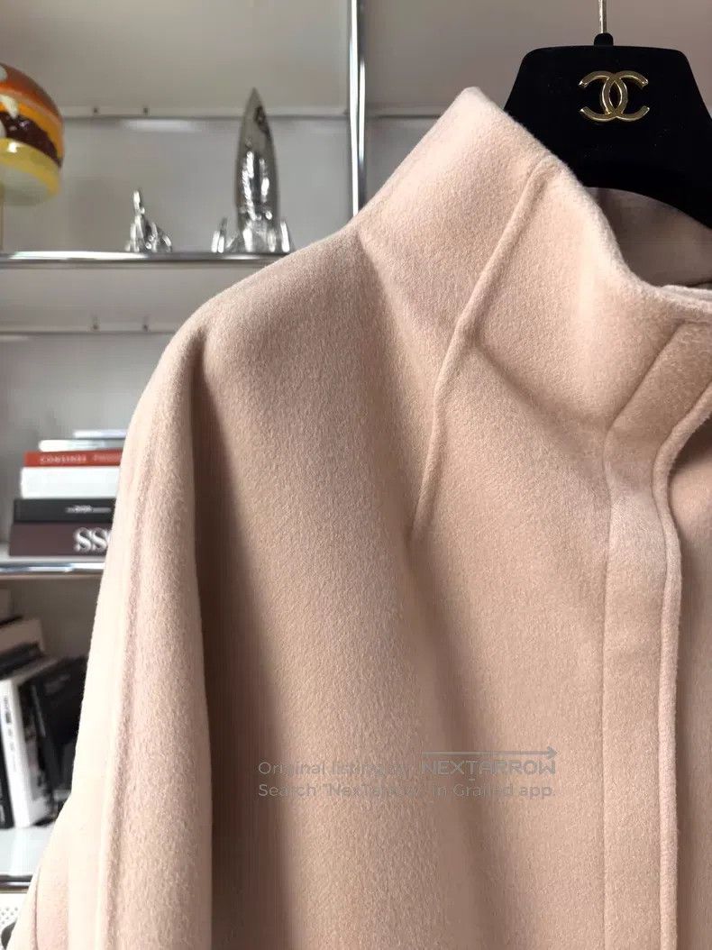 Loro Piana Loro Piana Light Pink Lamb Skin Collar Baby Cashmere Coat Size M / US 6-8 / IT 42-44 - 2 Thumbnail