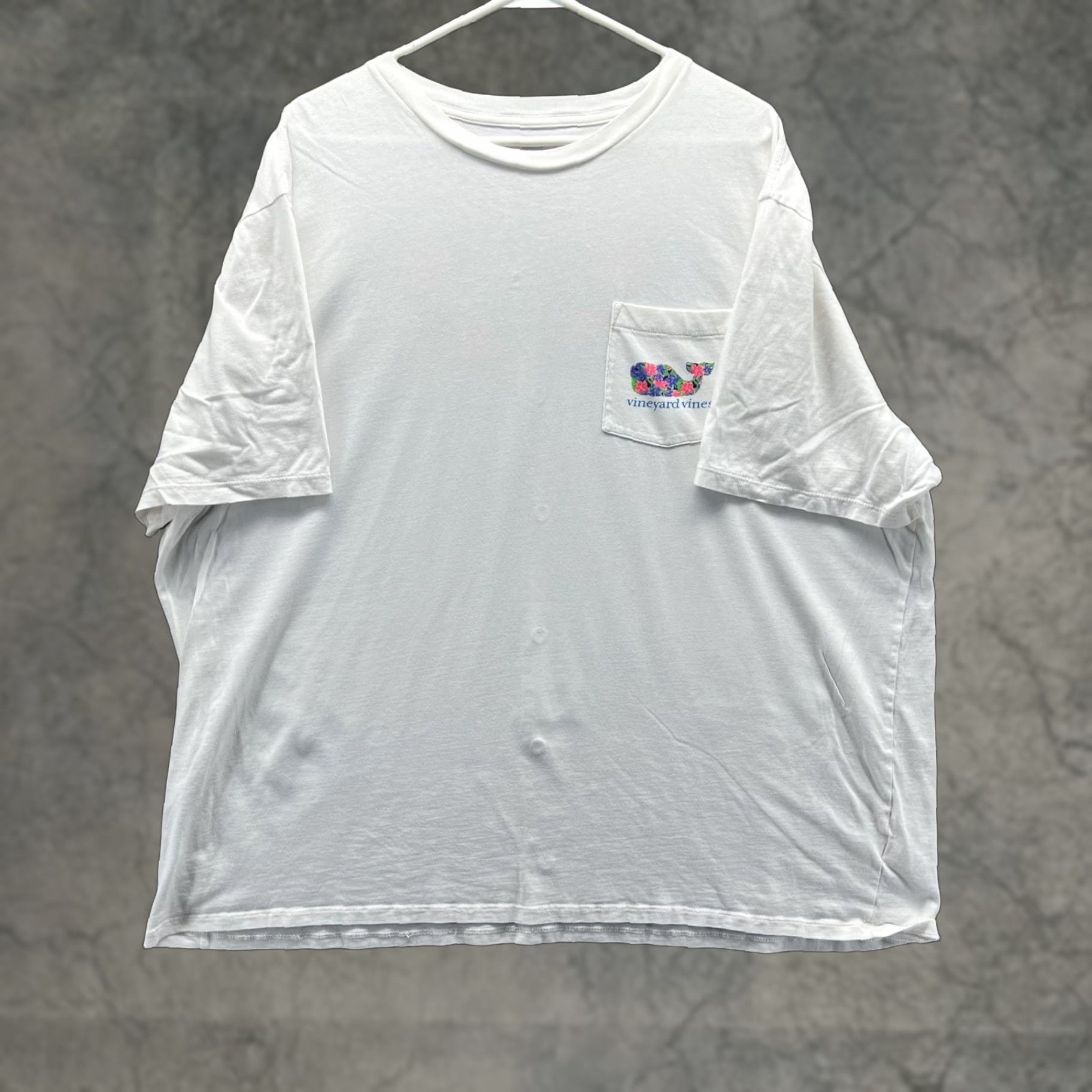 Vineyard Vines Vineyard Vines Shirt Mens 2XL White Floral Whale Pocket Tee Tagless Casual Shirt Size US XXL / EU 58 / 5 - 1 Thumbnail