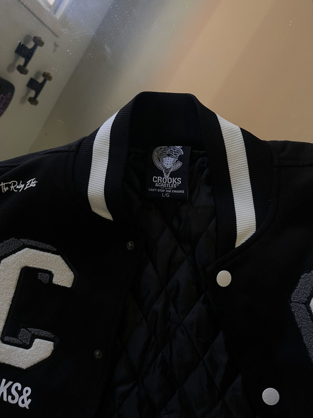 Crooks & Castles Crooks & Castles Letterman Varsity Jacket Men’s Msrp $250 Size US L / EU 52-54 / 3 - 7 Thumbnail