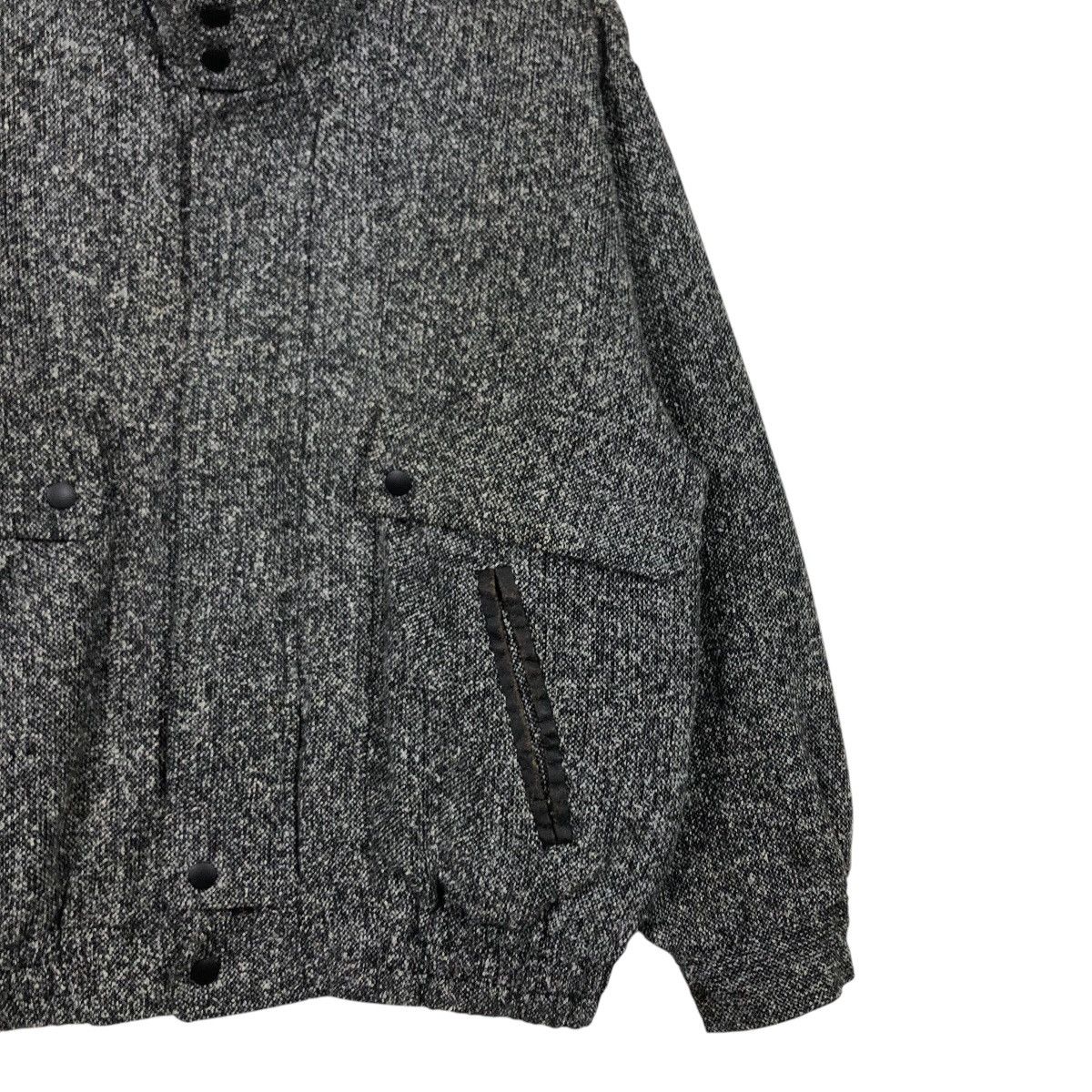Japanese Brand Vintage Chunky Tweed Flight Jacket Rugged Workwear Aesthetic Size US M / EU 48-50 / 2 - 6 Thumbnail