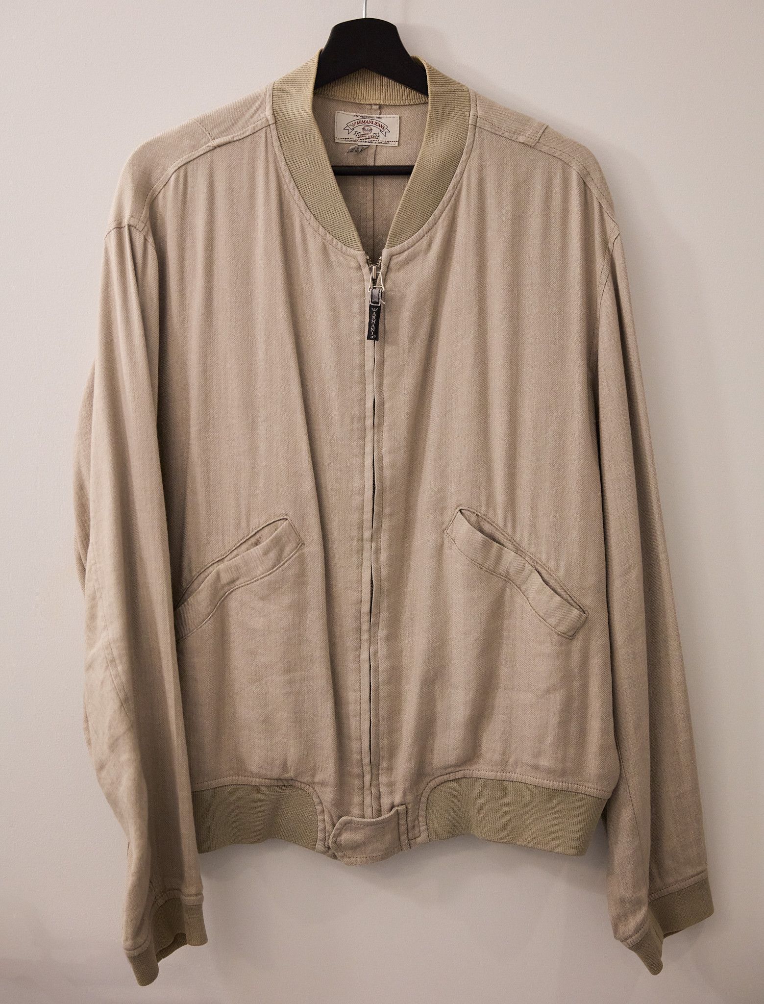 Armani Vintage Armani Jeans Bomber Jacket (1990s/2000s) Size US L / EU 52-54 / 3 - 1 Thumbnail