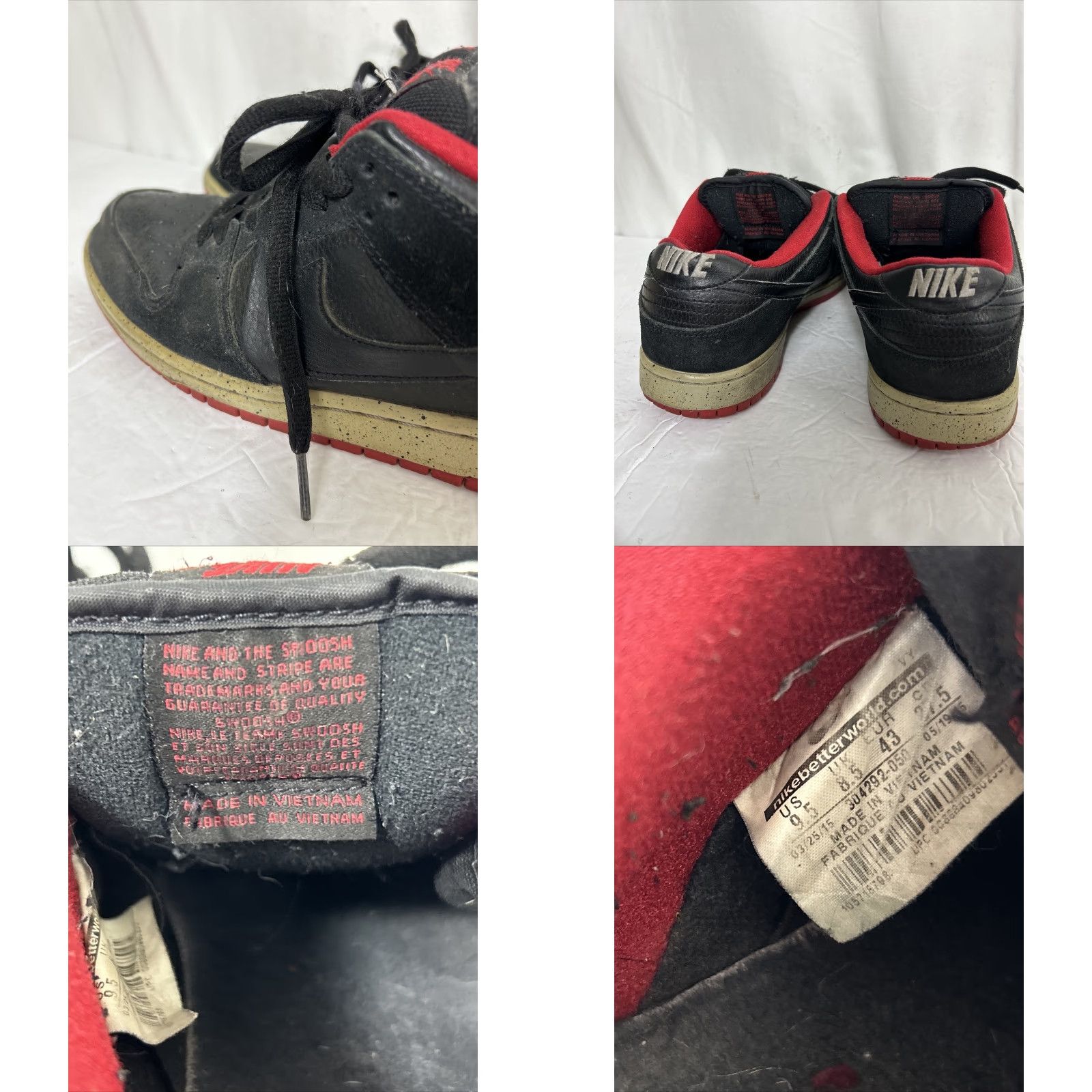 Nike Nike SB Dunk Low Pro Black Cement 2015 Retro Mens Shoe Size 9.5 Size US 10 / EU 43 - 9 Thumbnail